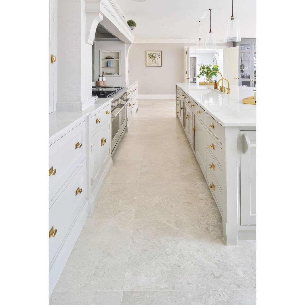 Piccadilly Limestone Honed Finish 60 x 60cm – close-up surface detail