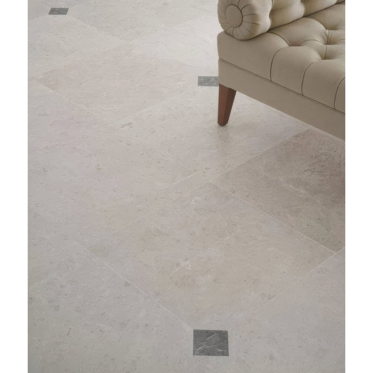Piccadilly Limestone Honed Finish 60 x 60cm in a kitchen setting