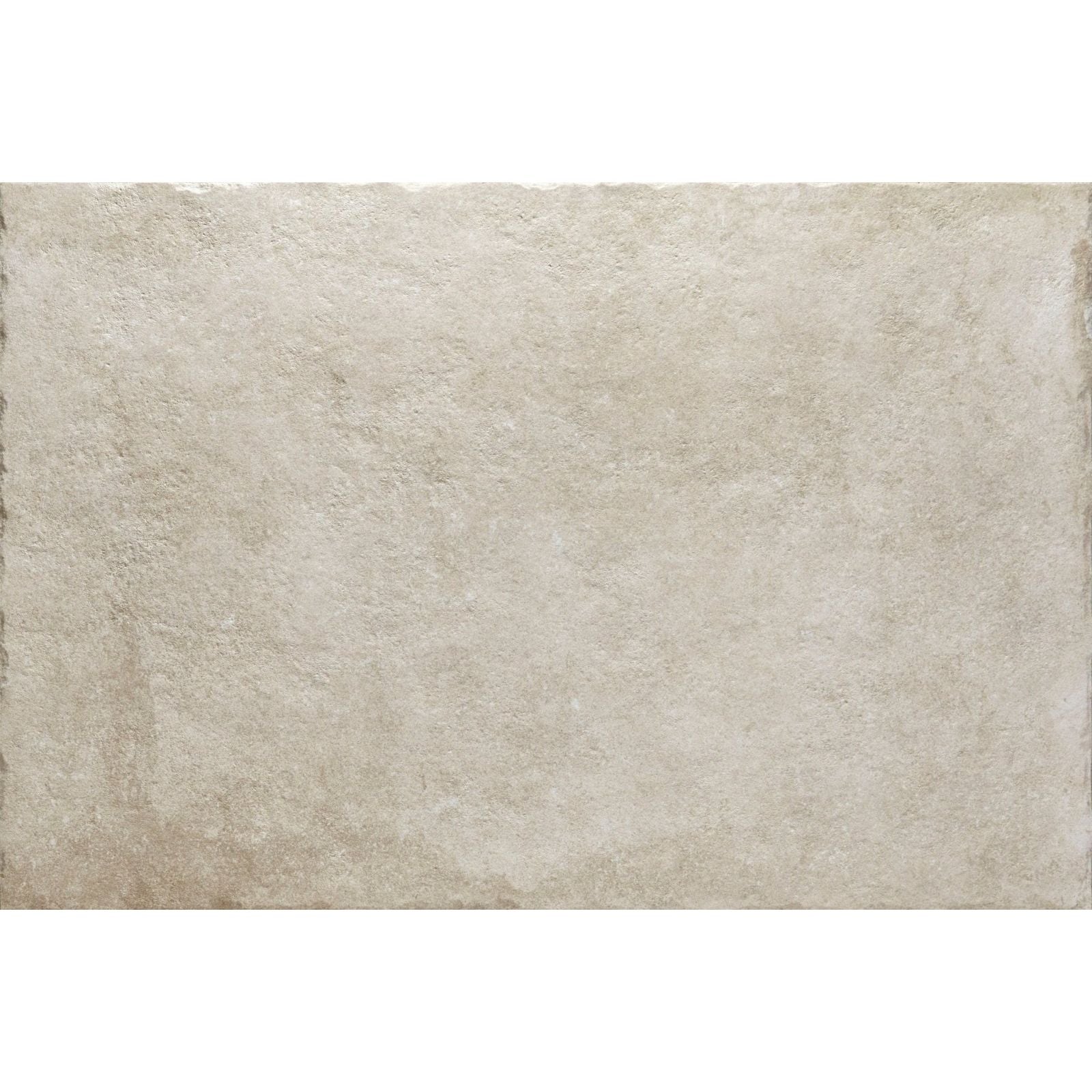 Beige textured pierre porcelain tile with rustic uneven edges and subtle gray veining for stylish flooring