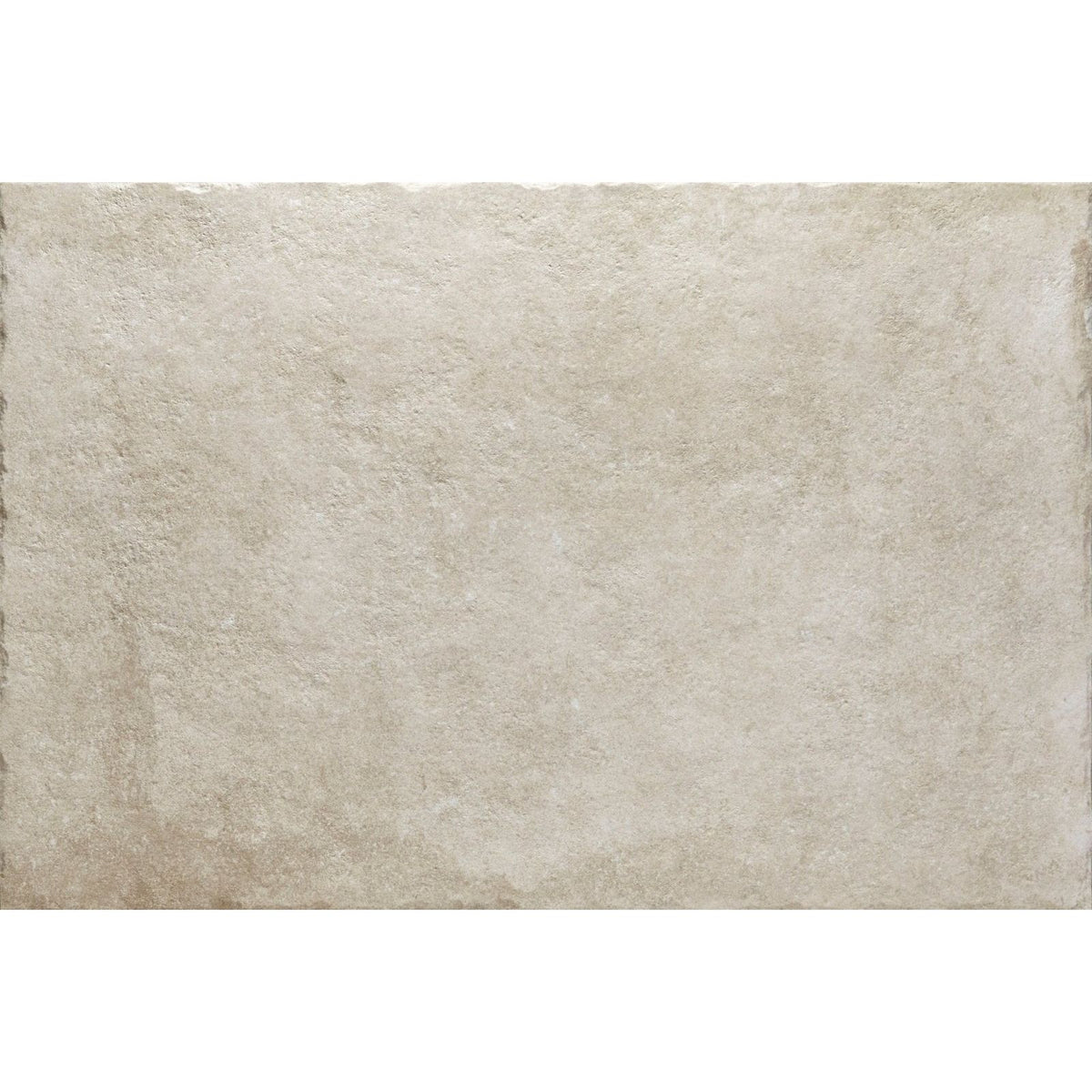 Beige textured pierre porcelain tile with rustic uneven edges and subtle gray veining for stylish flooring