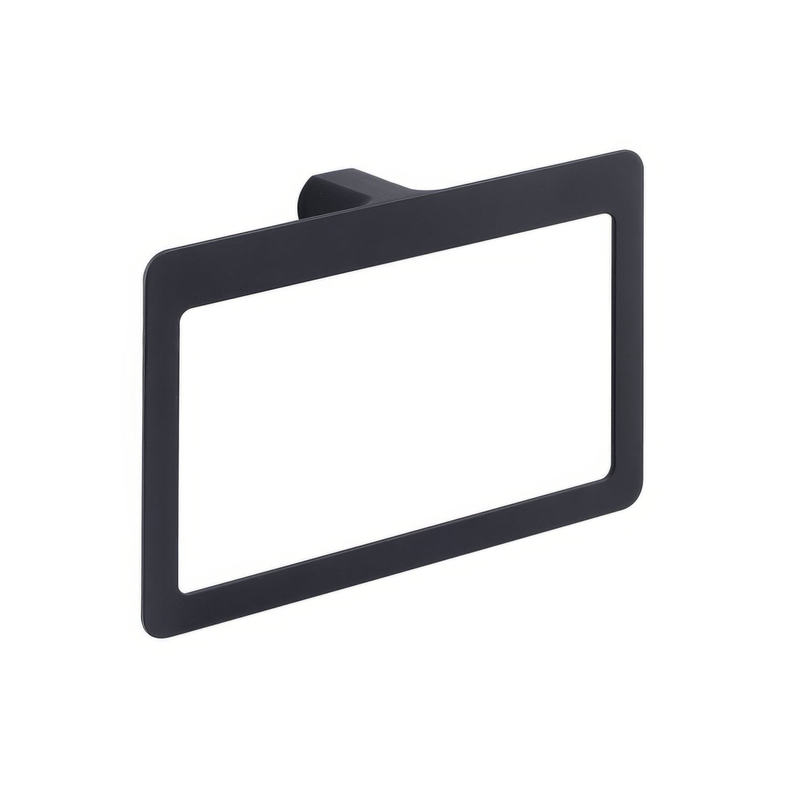 Pirenei towel ring black with a sleek modern design in black matte finish for contemporary bathroom spaces