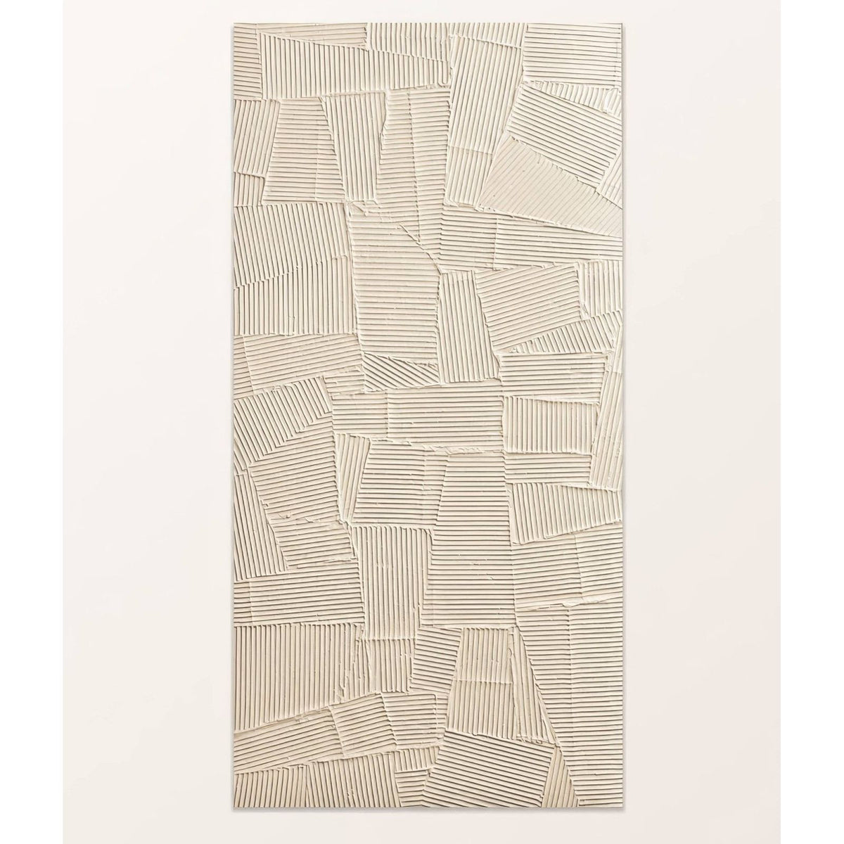 Plastercraft Calco Porcelain Sabbia Textured beige geometric textured wall tile