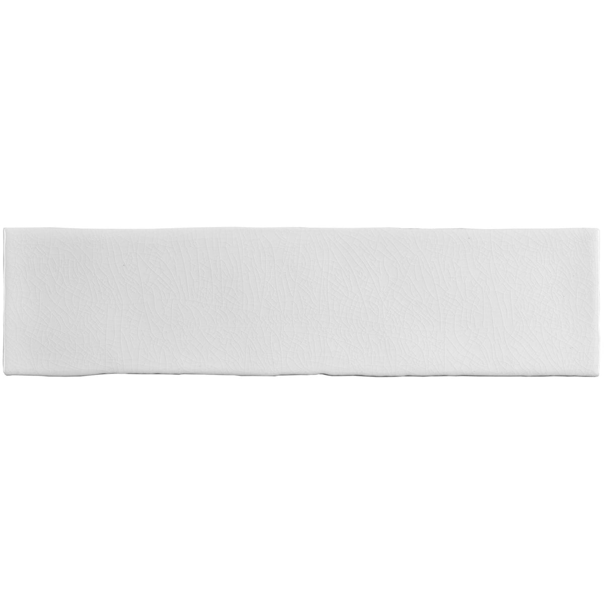 Arcadian Porcelain Large Brick Tile 30x7.5cm - Satin - White