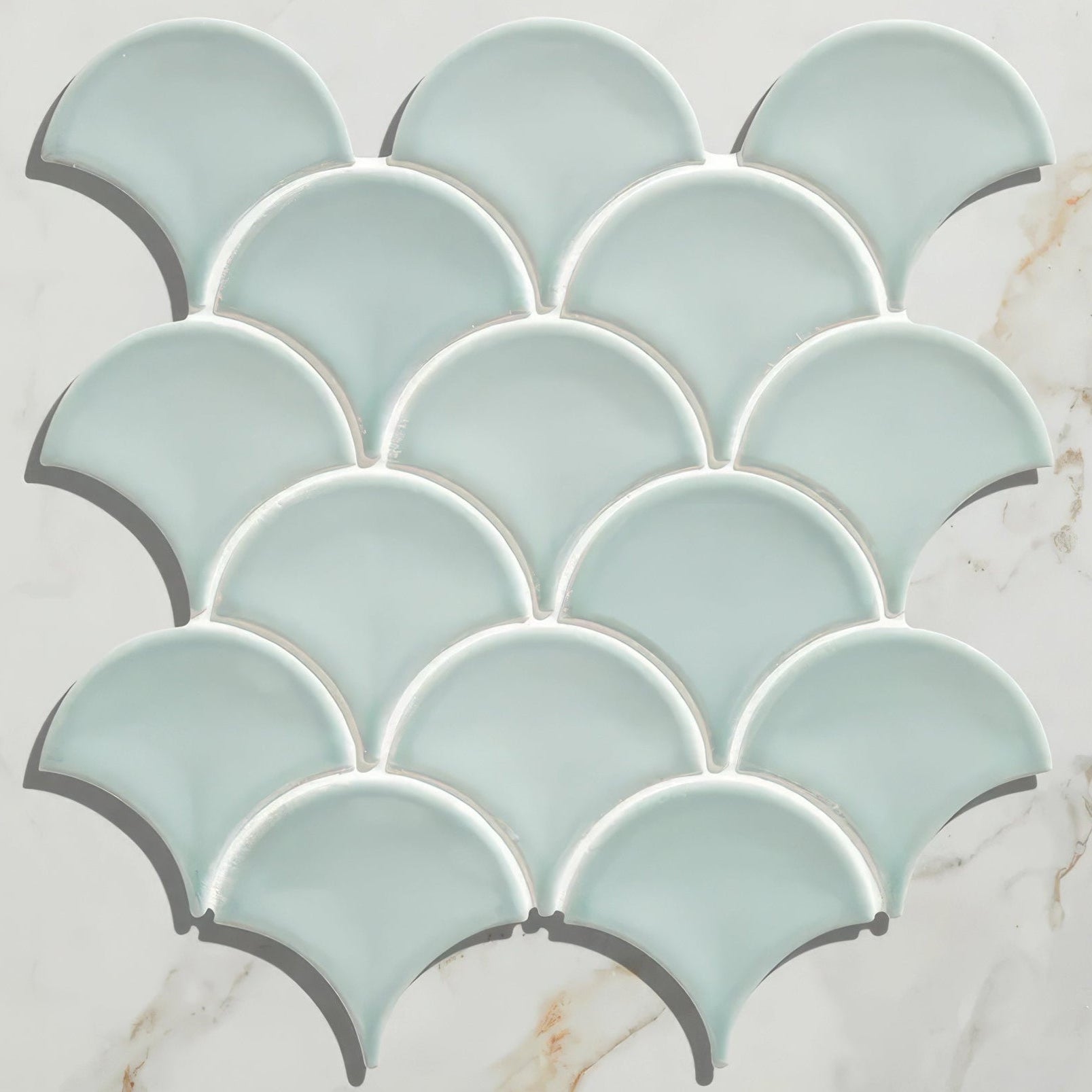 Gelato Porcelain Mosaic Mint – pattern detail