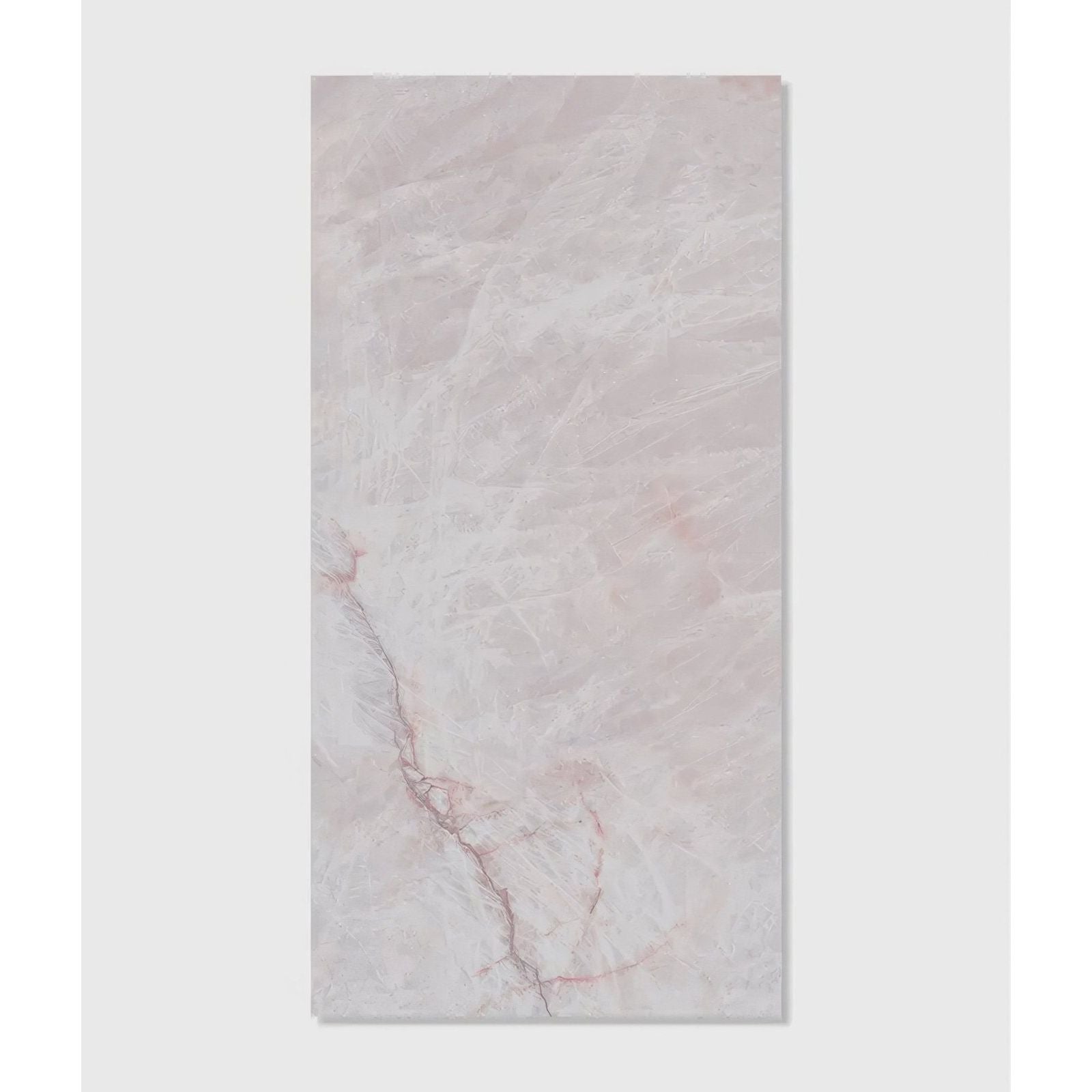 Manhattan porcelain matt rectangular pink marble tile with subtle veining and smooth polished surface