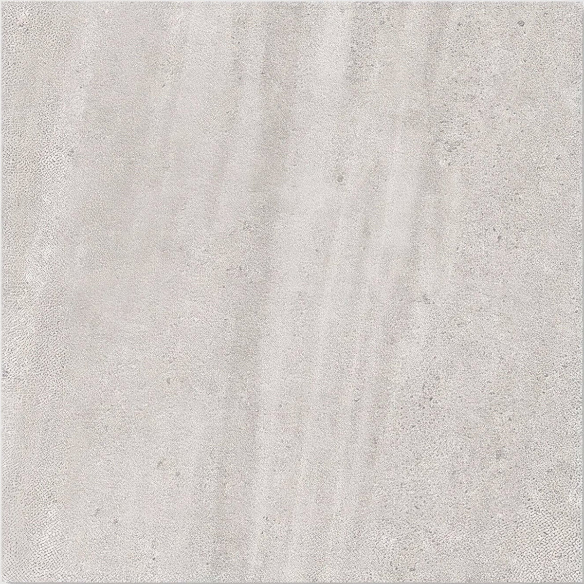 Pembroke porcelain satin 60 x 60cm gray concrete tile with subtle vertical veining and textured speckled surface