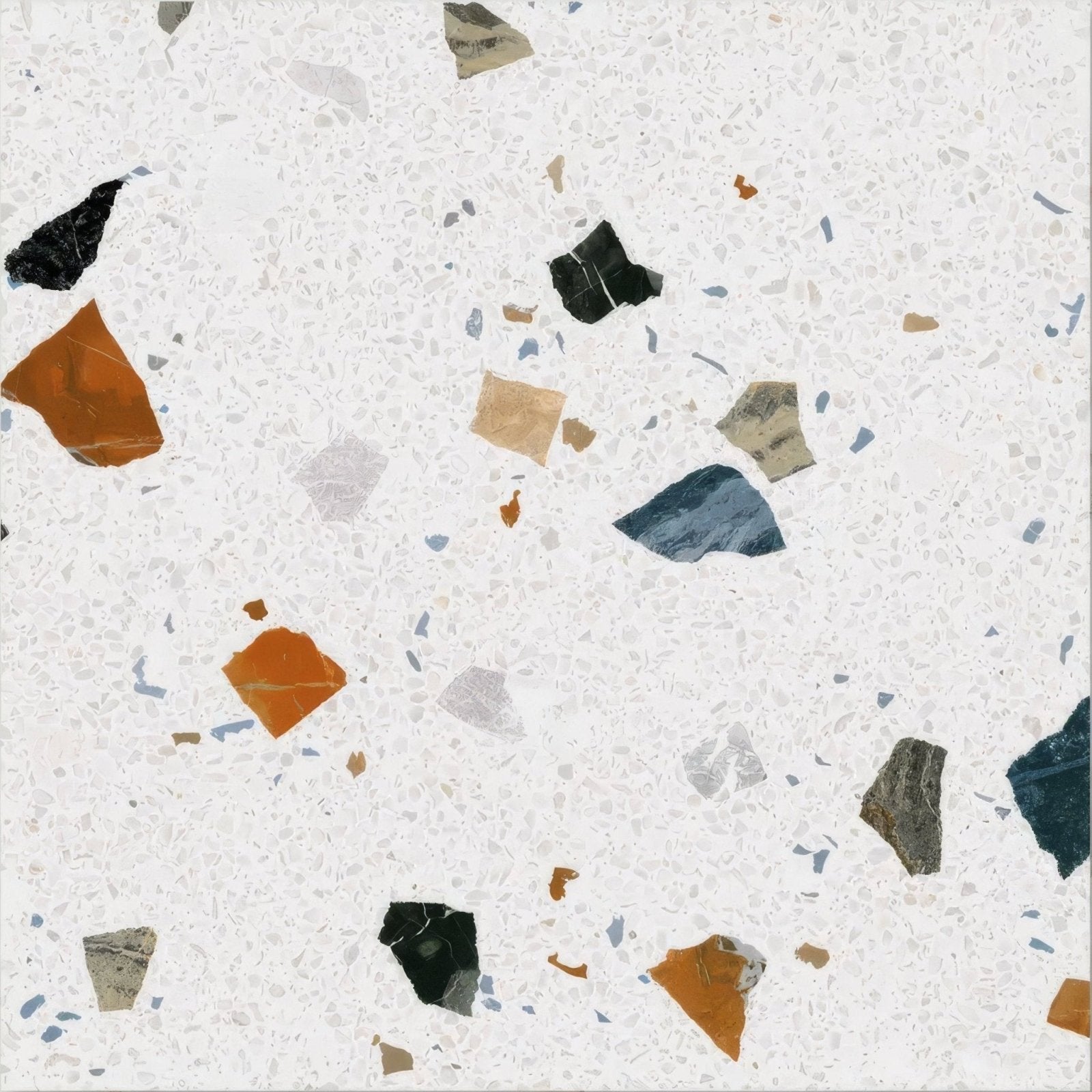 Piazza Porcelain Geo Pearl in a kitchen setting