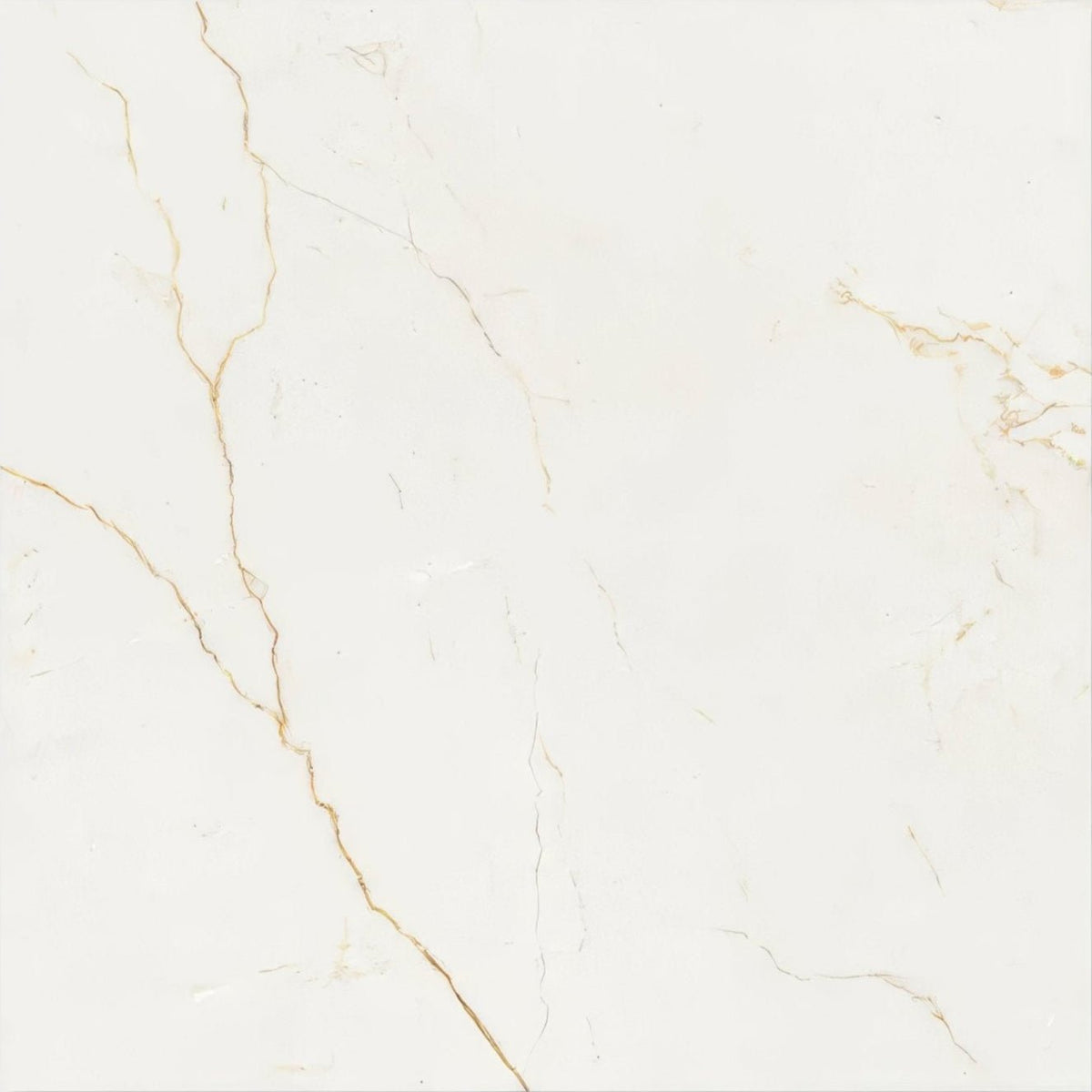 White marble soprano porcelain tile 60 x 60cm with elegant gold veining for luxurious interior flooring