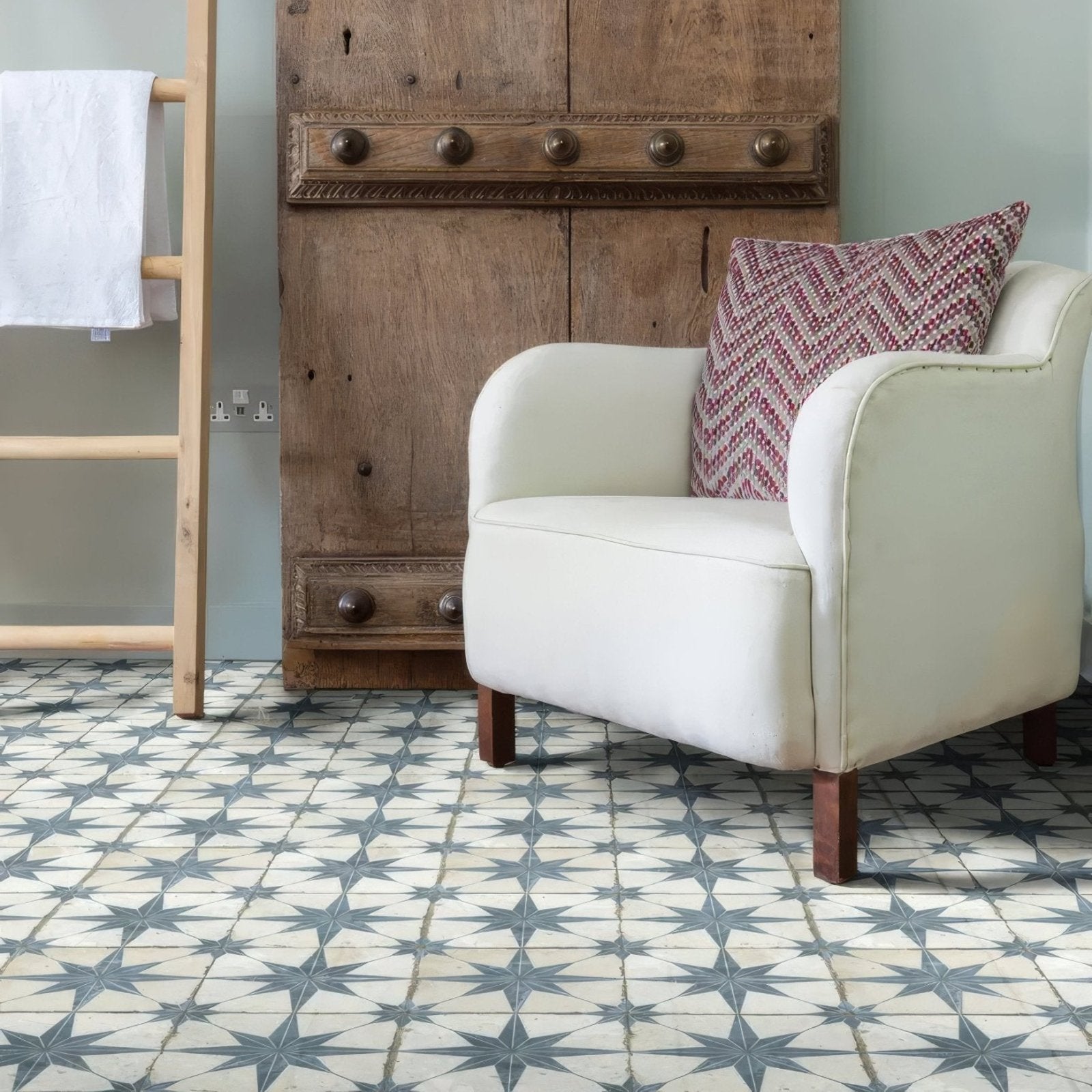 Portare Spitalfields Ceramic Retro Star Blue