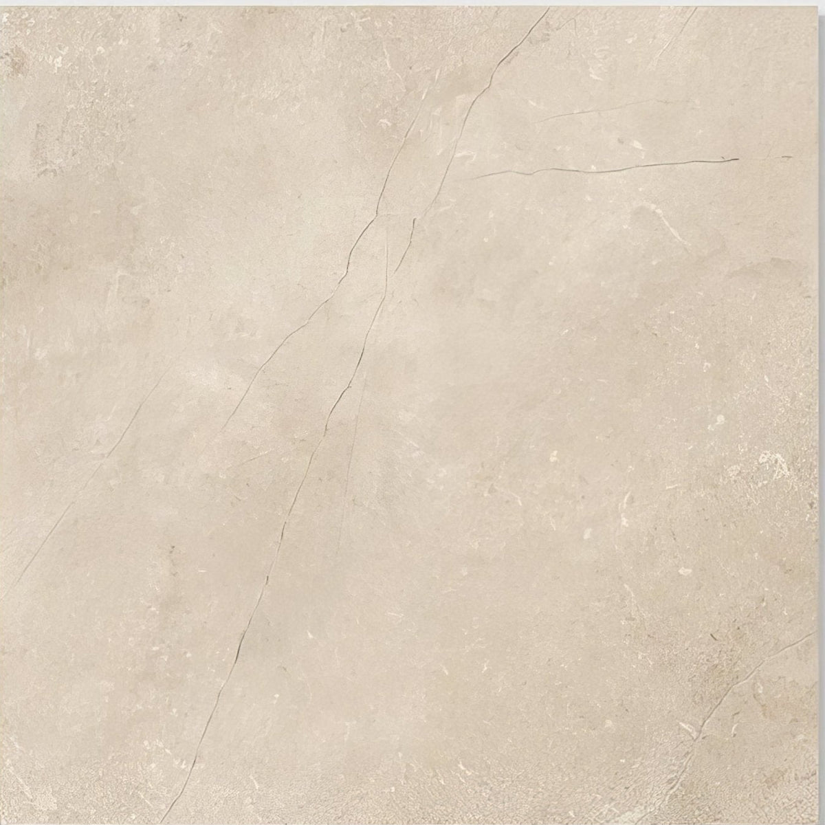 Winchester porcelain satin 60 x 60cm beige marble tile with subtle gray veining and smooth polished finish