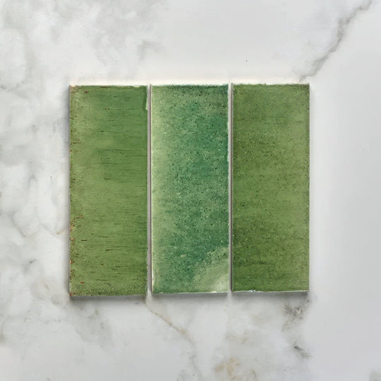 Pottery Porcelain Kale Green Brick - alternate view