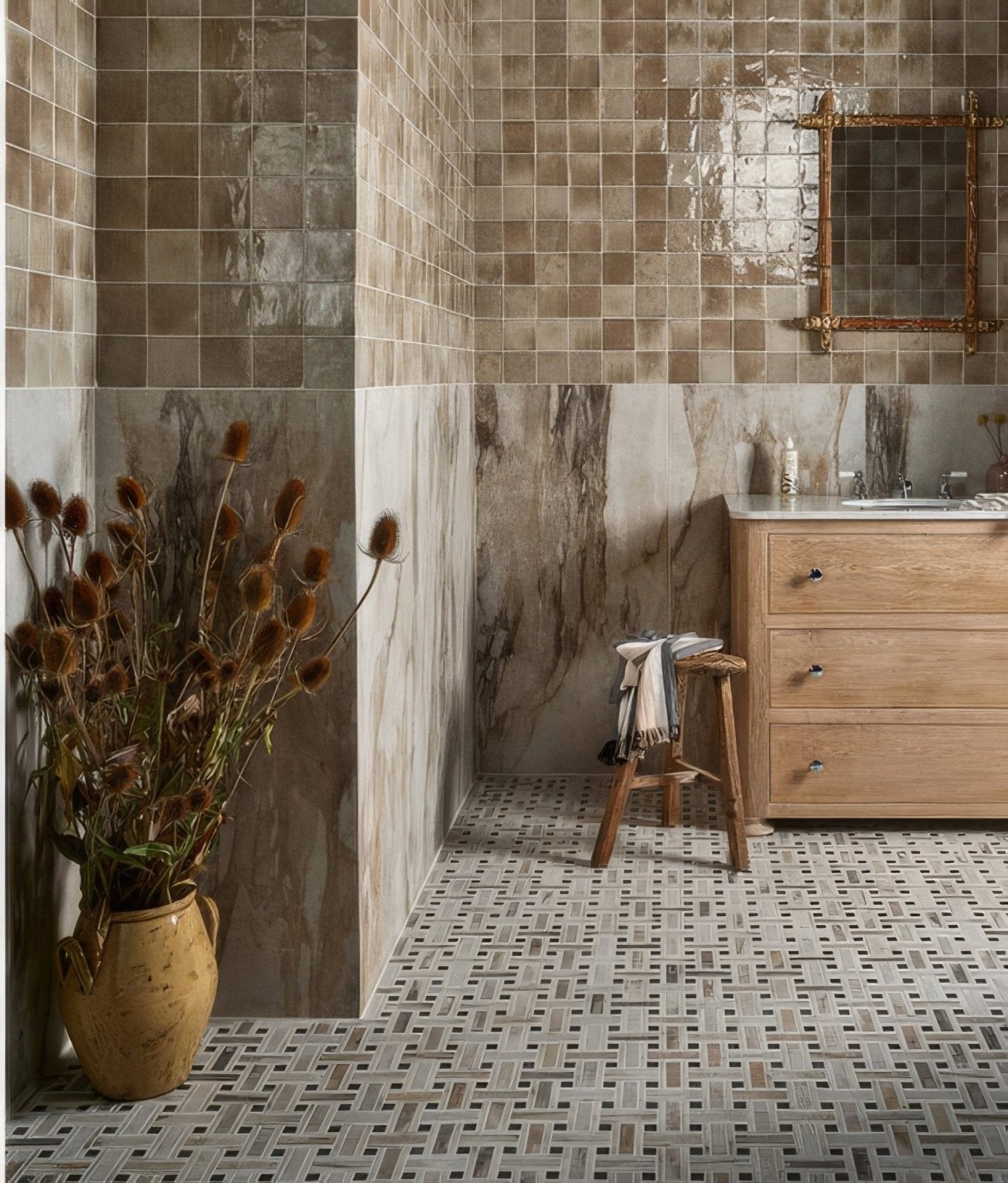 Pottery Porcelain Oatmeal Square