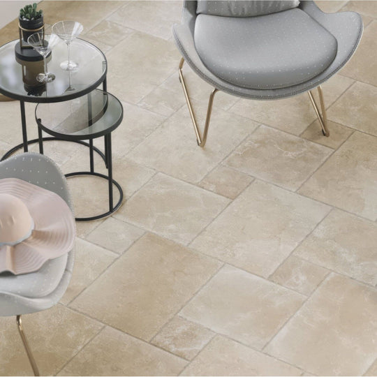 Quintili Beige Opus Porcelain Floor Tile - alternate view