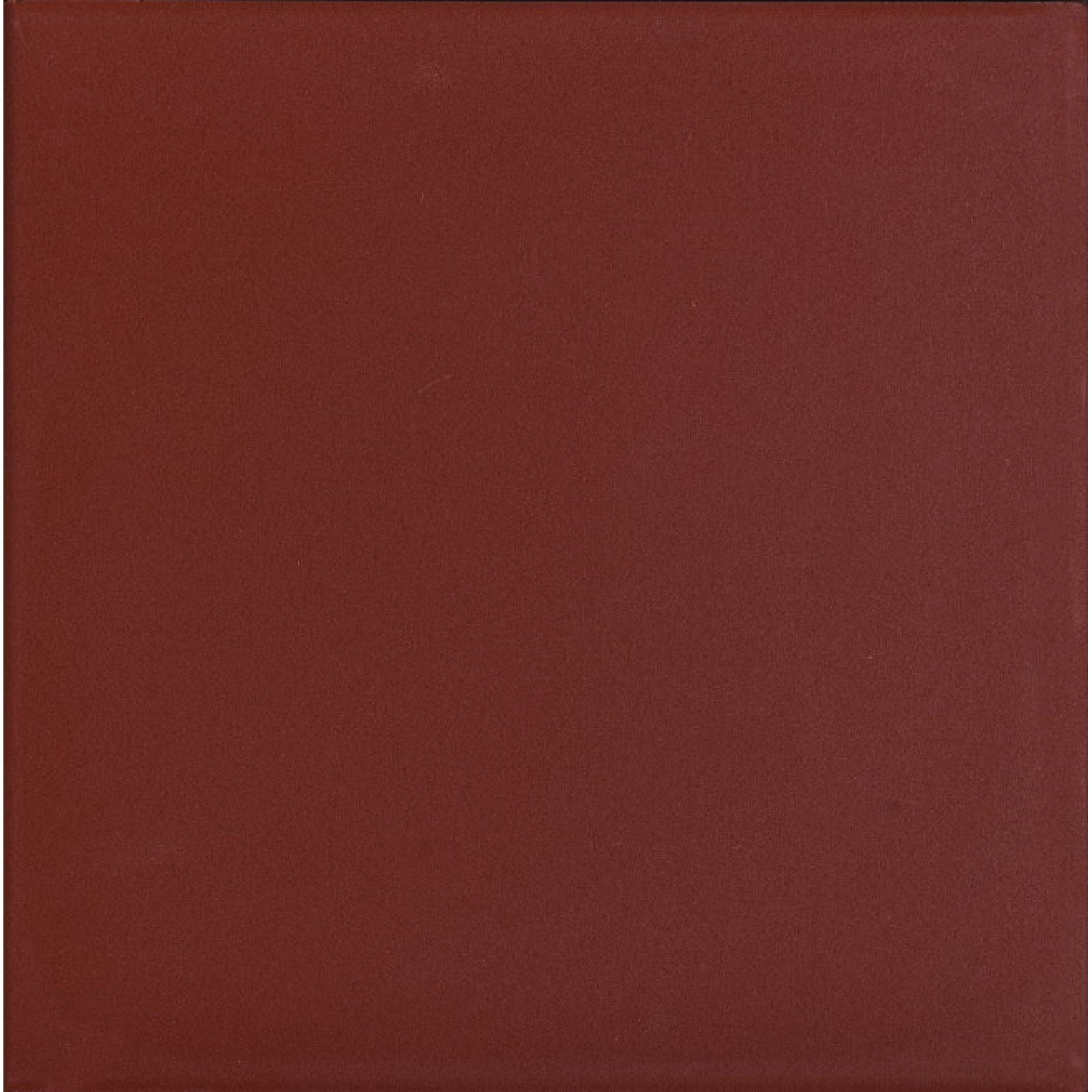 Red flat quarry tile 148x148x9mm solid reddish brown square tile with smooth matte finish