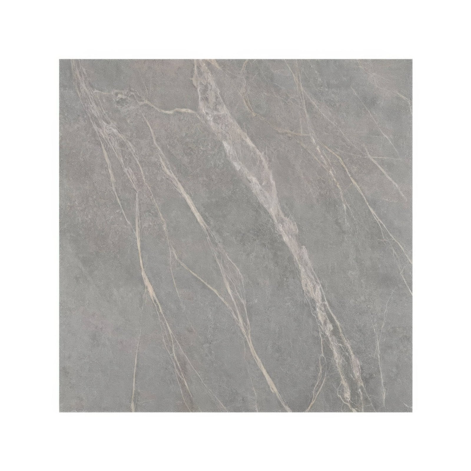 Gray marble-effect tile rimini grey 60 x 60cm with subtle white veining ideal for flooring and walls