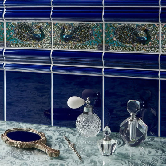 Royal Blue Field Tile - alternate view