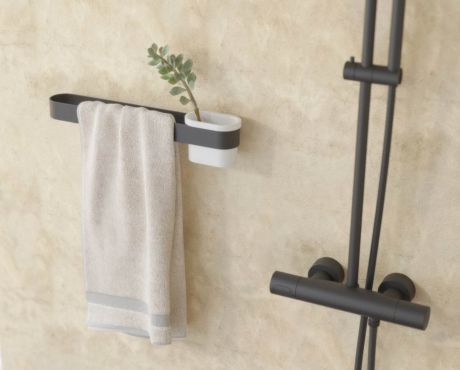 S5 Towel Rail 30cm – Black