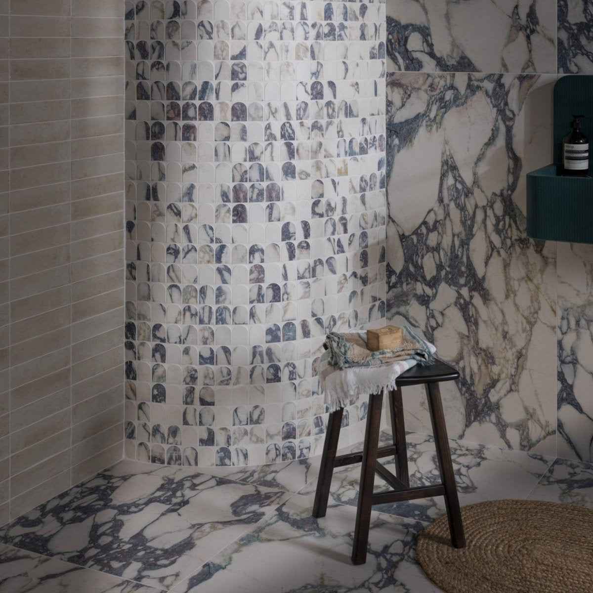 Savoy Novo Porcelain Matt Arch Mosaic