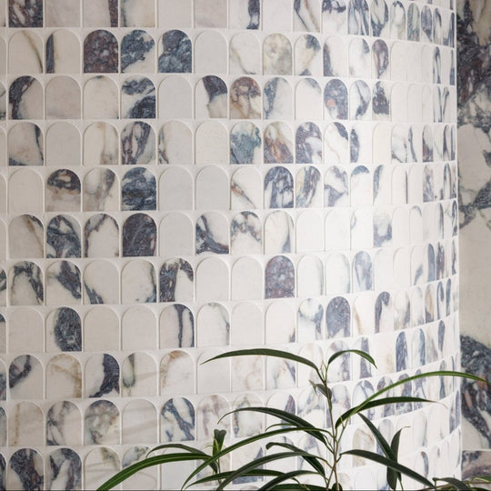 Savoy Novo Porcelain Matt Arch Mosaic