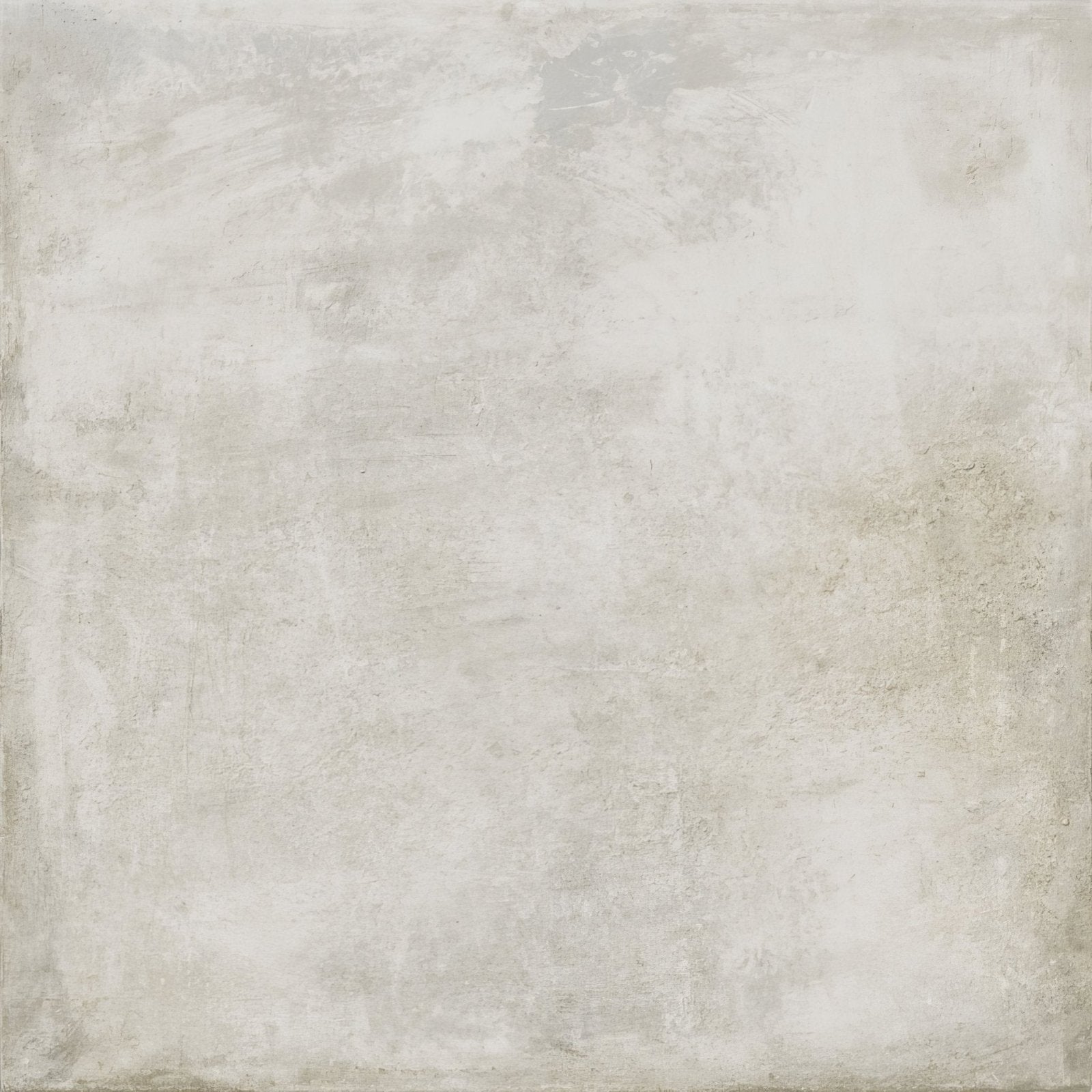 A square textured concrete tile in muted gray and off-white finish called seattle 1801 gris matt
