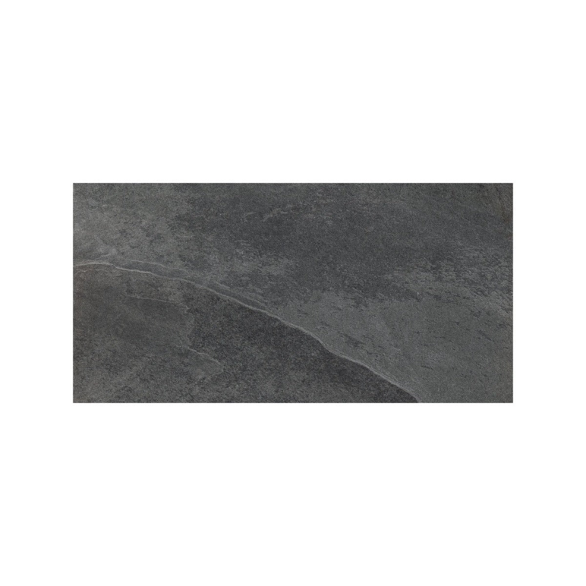 Dark gray shale black stone tile 60 x 120cm with subtle natural veining ideal for modern flooring and walls