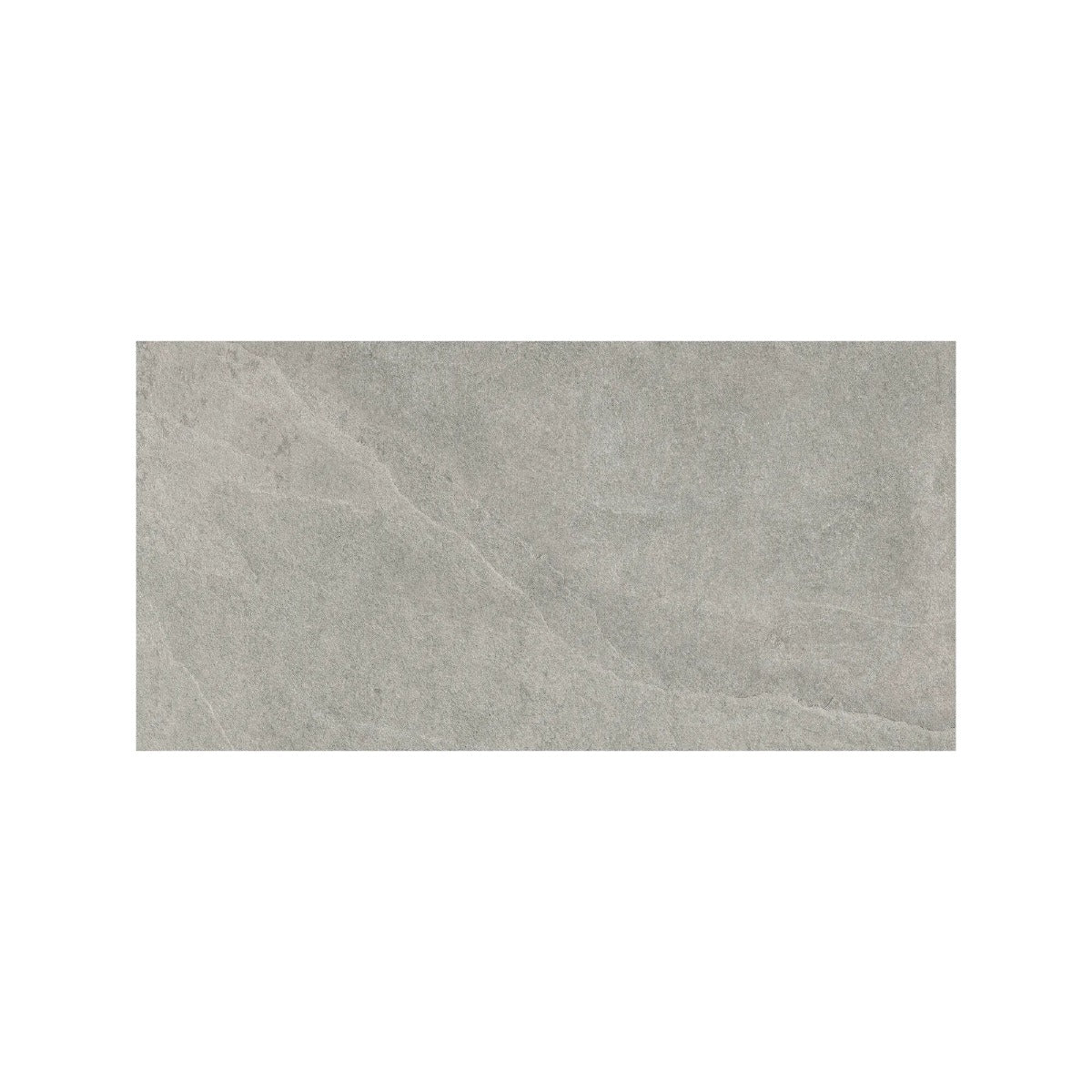 Shale light grey 30 x 60cm gray stone effect tile with subtle veining and matte finish for indoor flooring