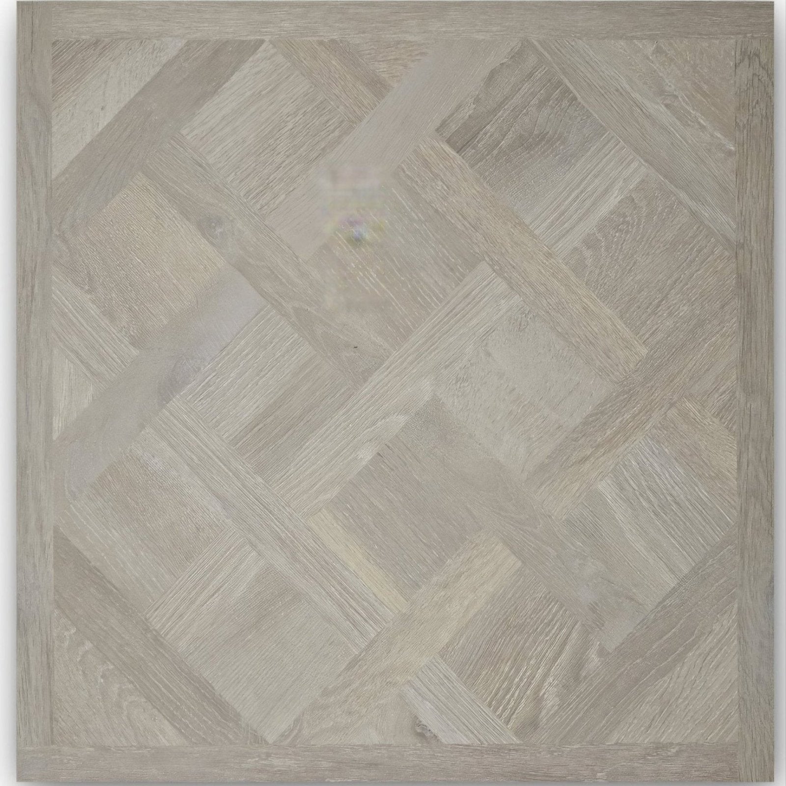 Sherwood Oak 80 x 80cm grayish-white wood-effect parquet tile with herringbone pattern for flooring use