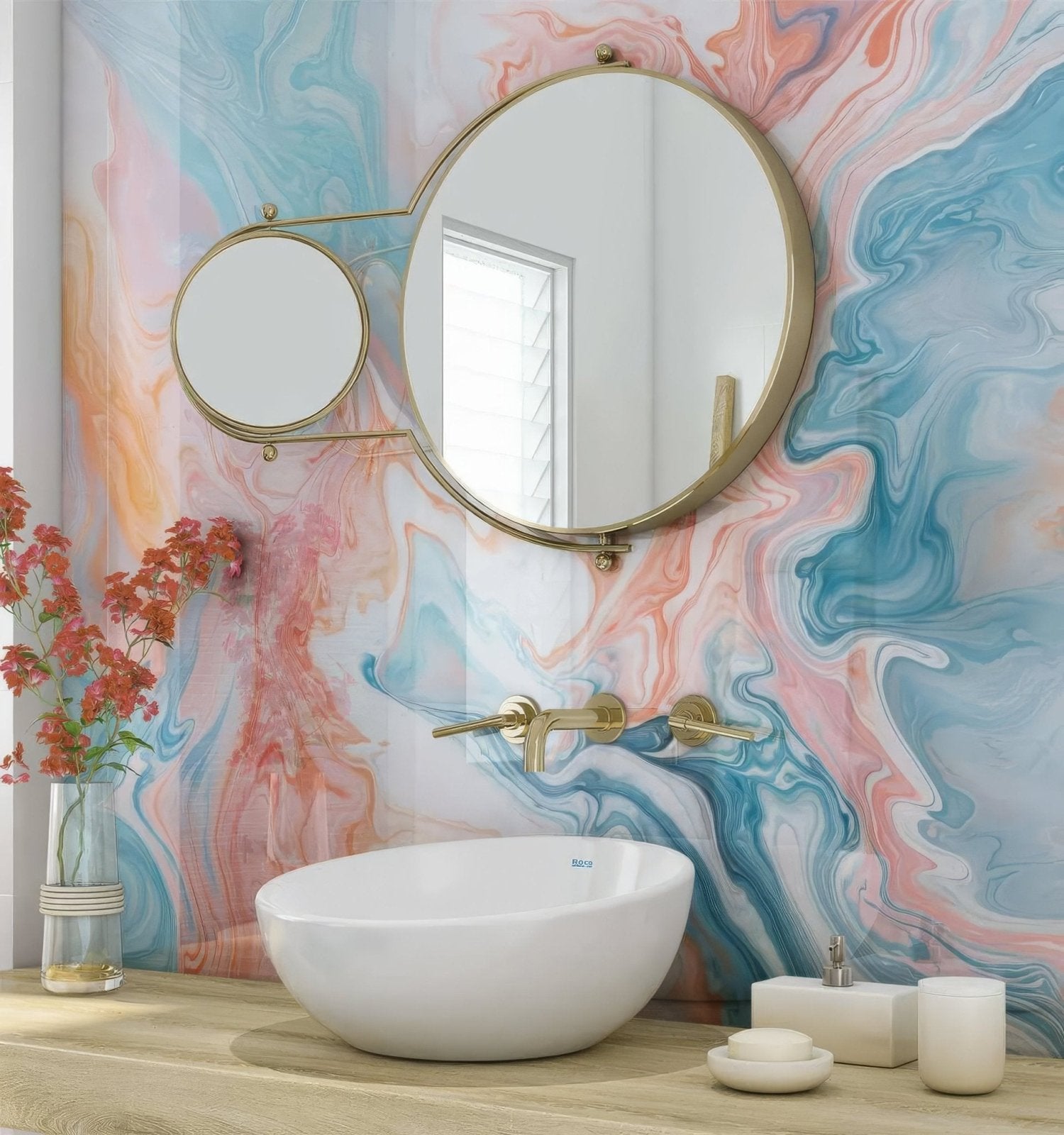 Shower Panel Candy Floss Marble