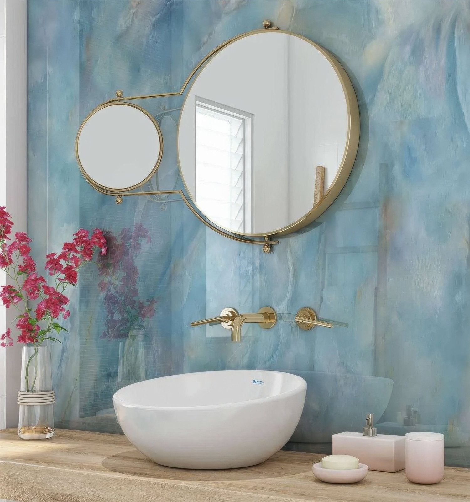 Shower Panel Onyx Crystal Carte D’Or Blue