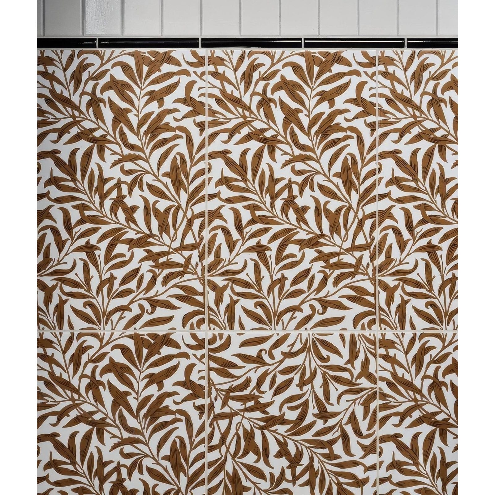 Silk Screen Ceramic Willow Cottage Tobacco