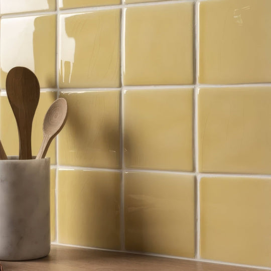 Soft Yellow Field Tile - alternate view