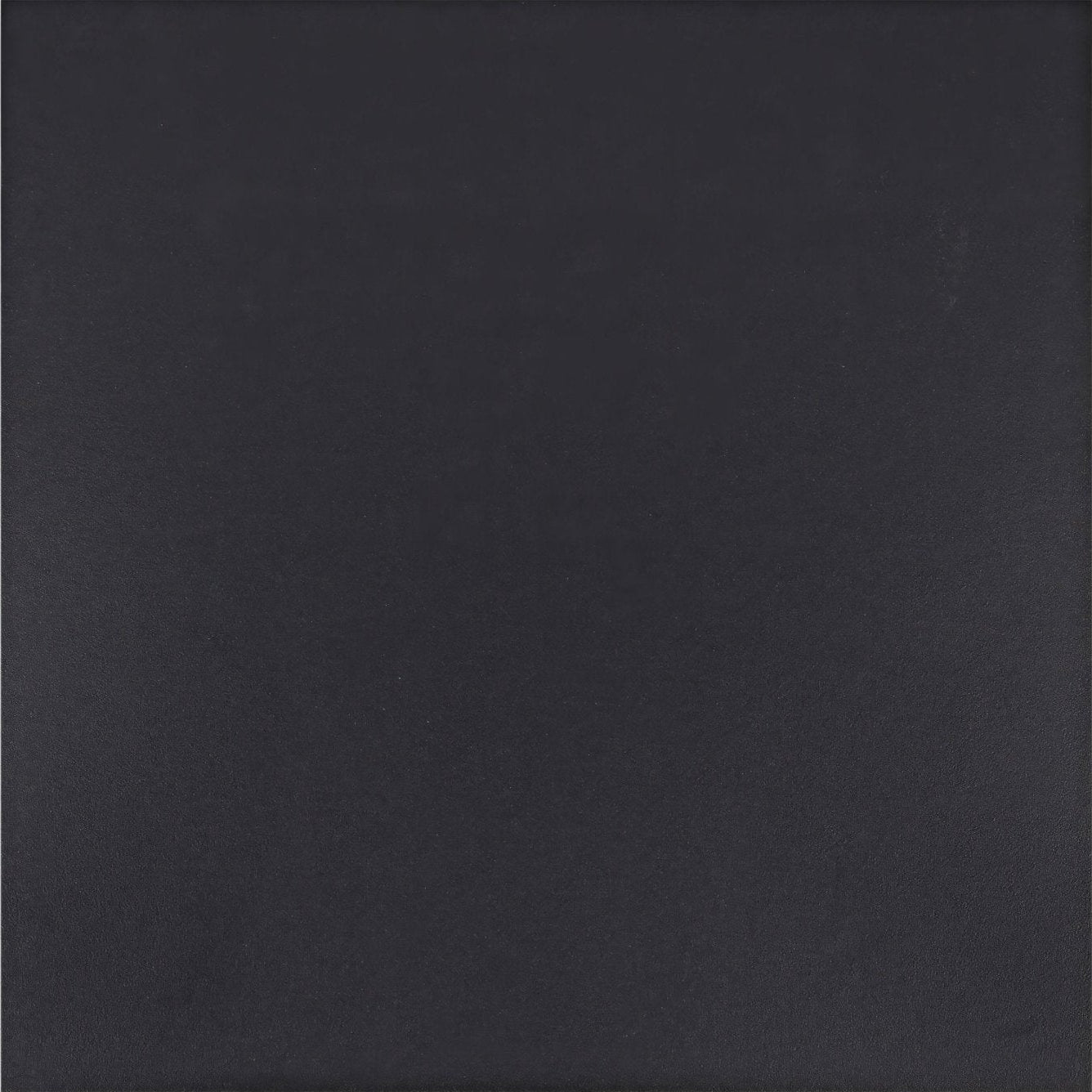 Solid black canvas painting resembling sorrento black porcelain tile with smooth matte finish