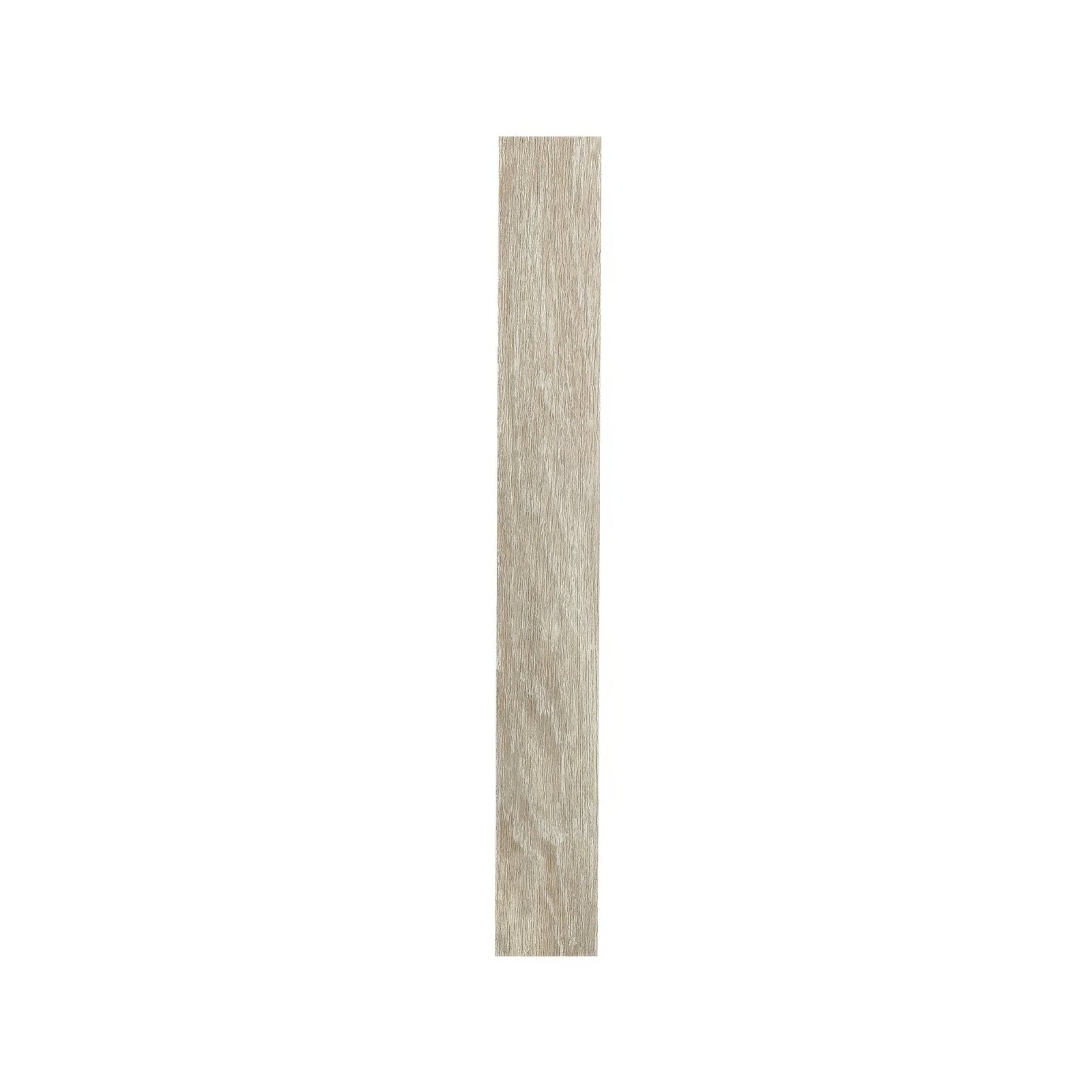 Light gray wood-grain vinyl plank flooring in southwold birch herringbone pattern with durable material finish