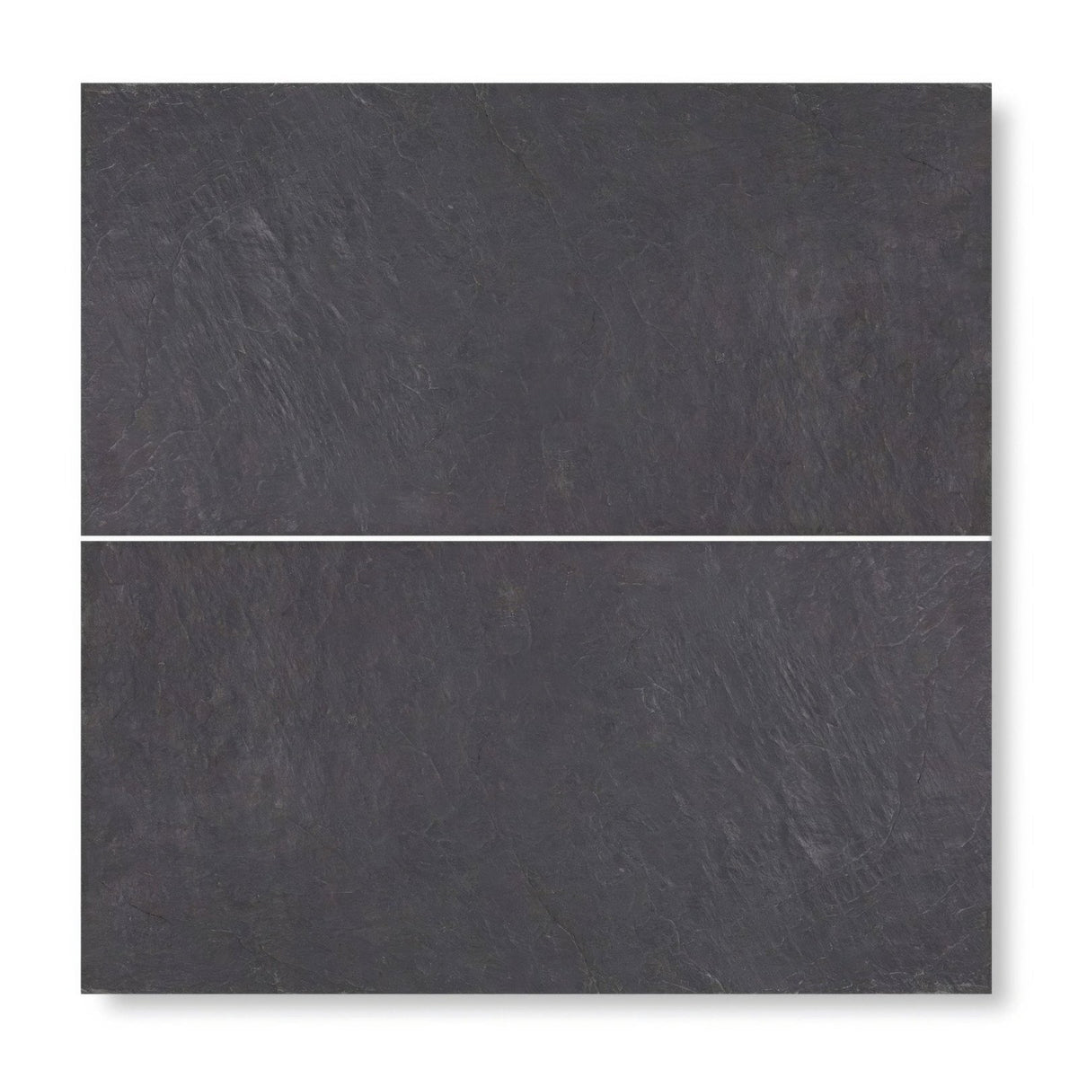 Dark gray slate tile with natural textured surface spanish black 25 x 40 chipped edge riven