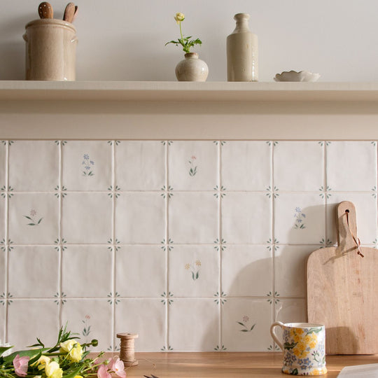 Spring Lucie 13 x 13cm Ceramic Wall Tile - alternate view