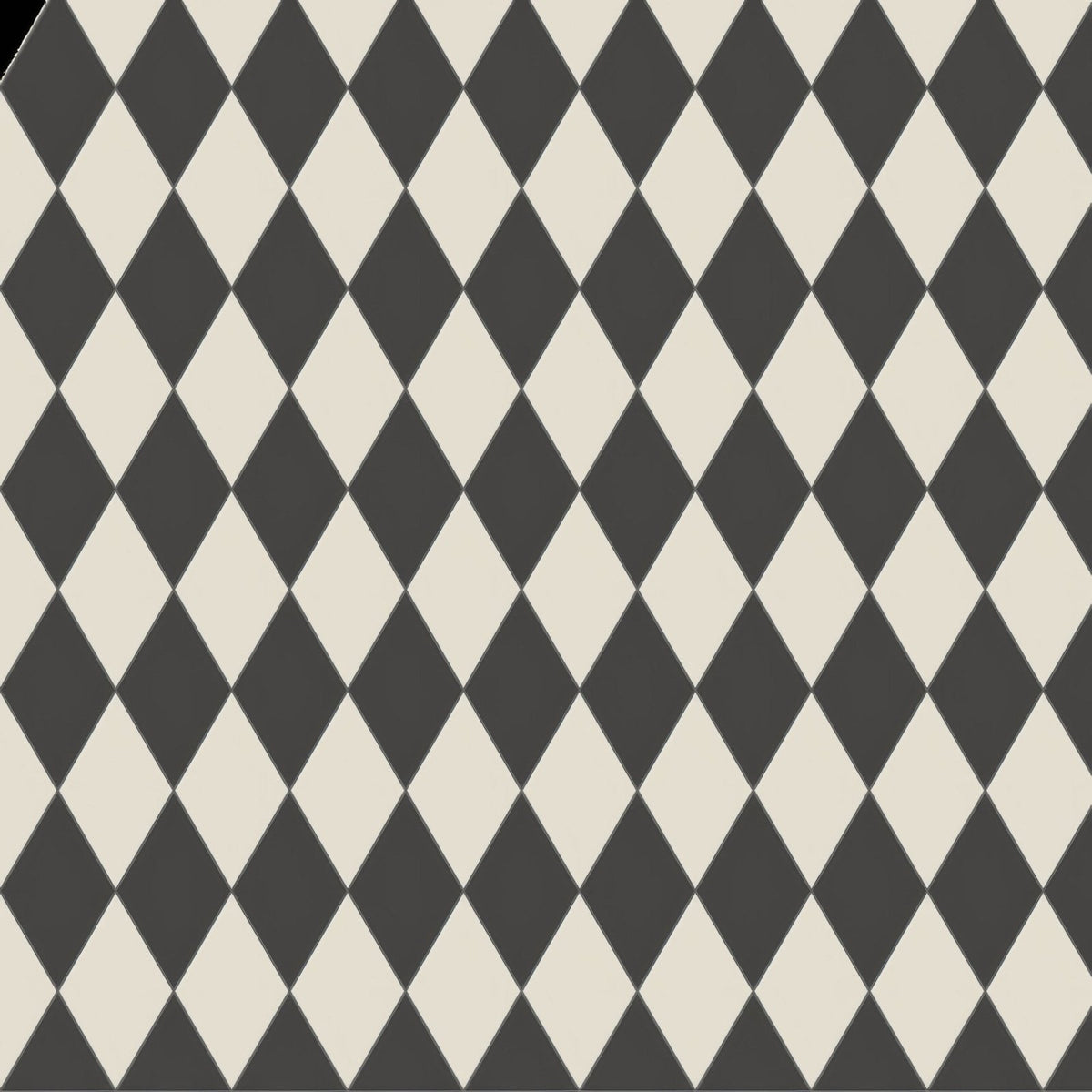 St andrews black and dover white diamond-patterned tile flooring in black and cream for stylish indoor use