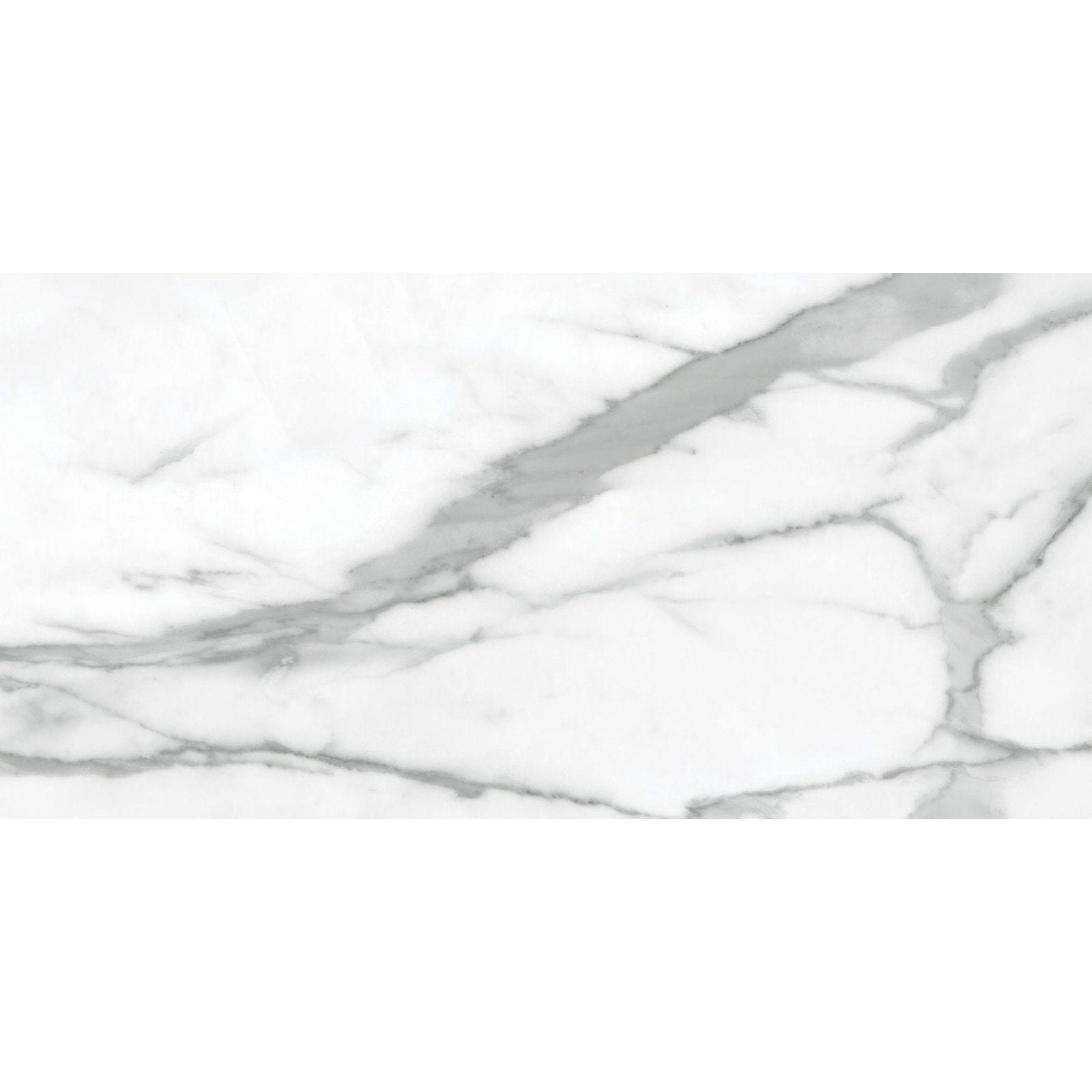 White marble tile statuarietto honed 120x60cm with elegant gray veining for stylish interior design use