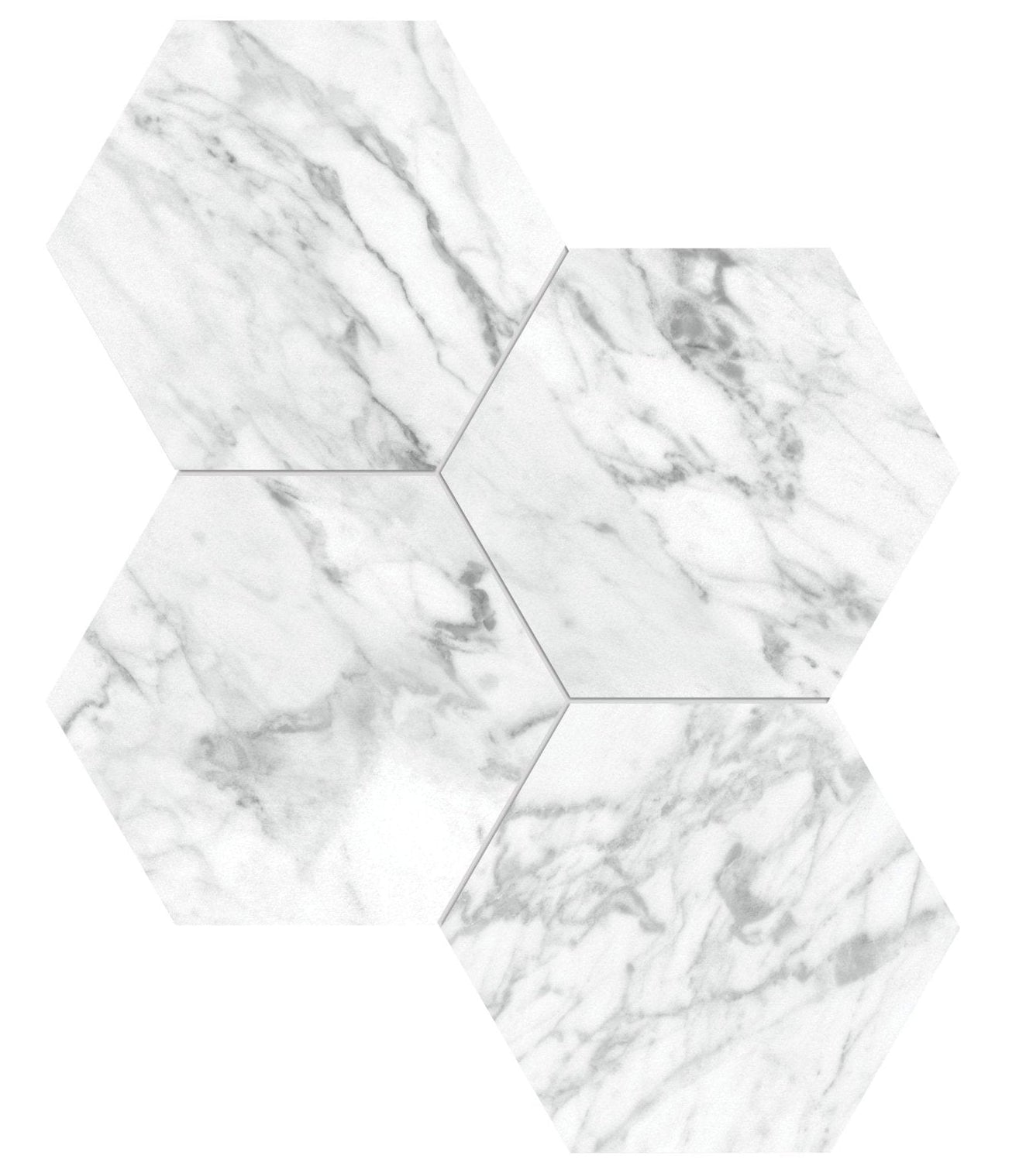 Statuarietto Honed Hexagon Mosaic