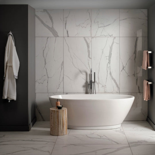 Statuario Nuovo 120x60cm Porcelain Tile - alternate view