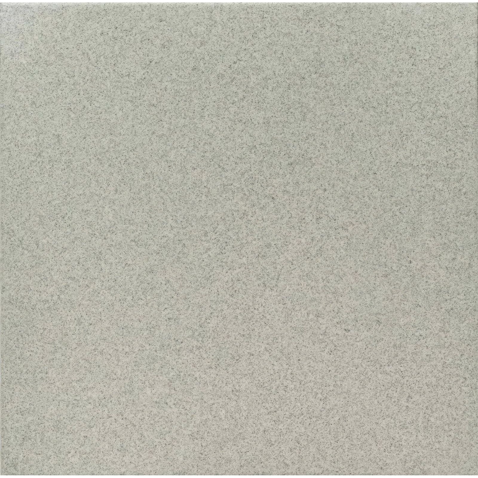 Steel grey flat quarry tile 300x300x9mm with gray speckled ceramic surface and smooth matte finish