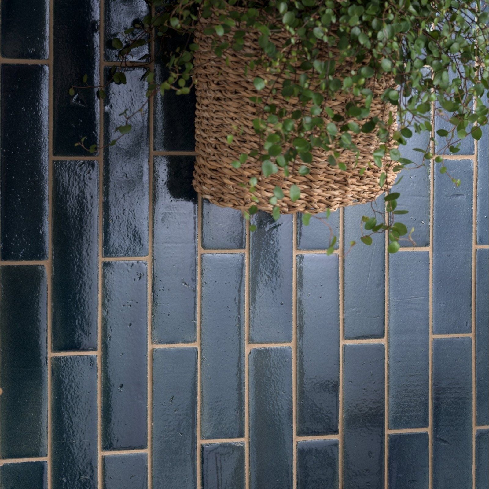 Stone Glaze Ceramic Atlantic Gloss Brick blue glazed brick tiles