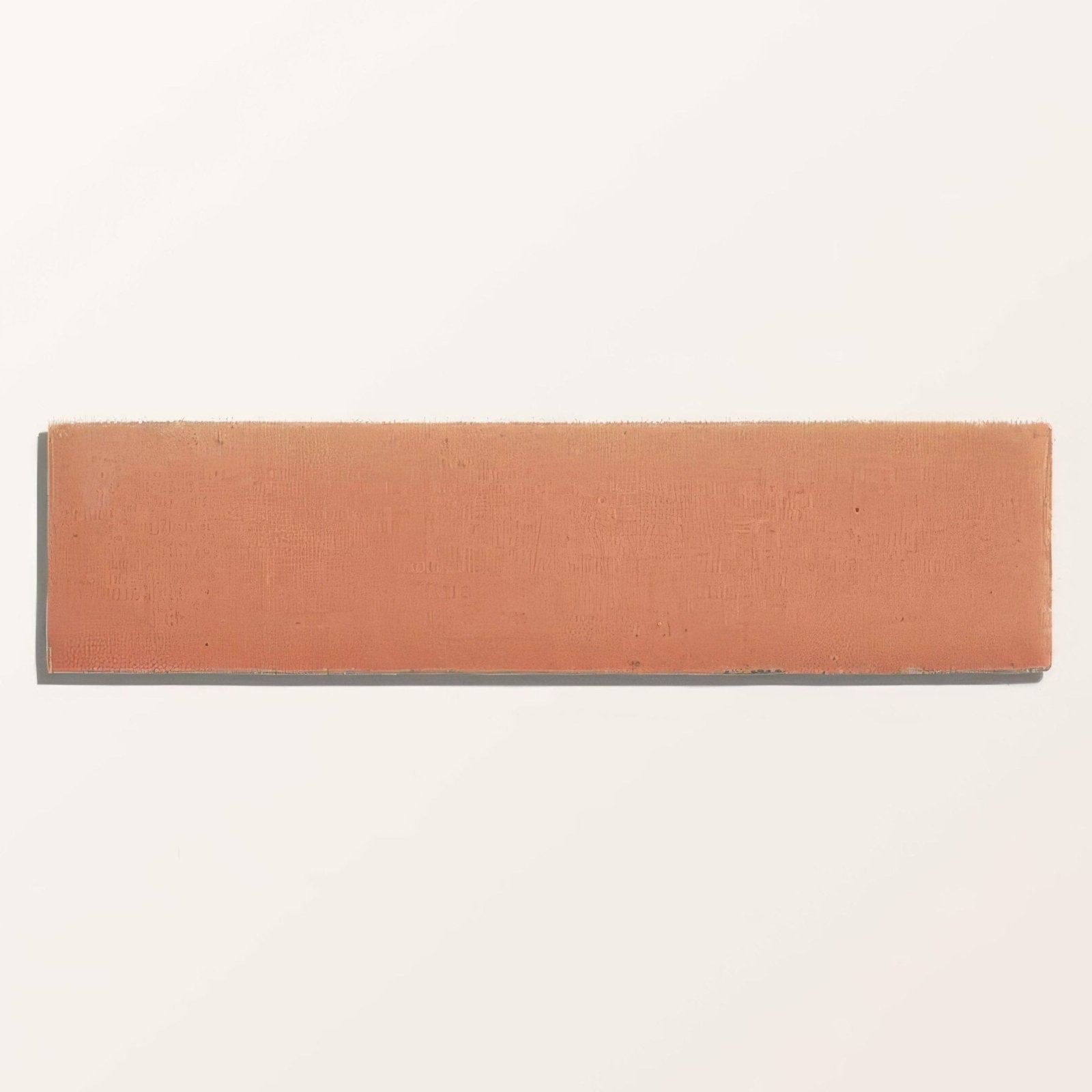Stone glaze ceramic blossom gloss brick terracotta rectangular tile with matte slightly textured surface