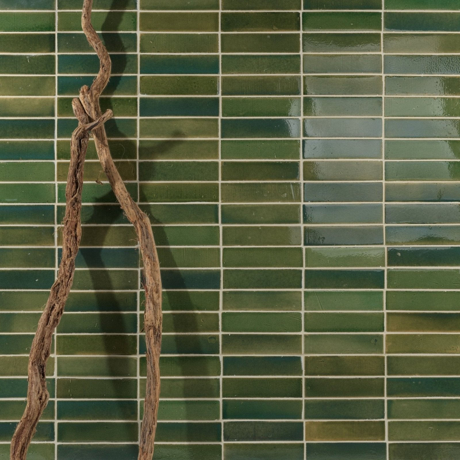 Stone Glaze Ceramic British Green Gloss Brick