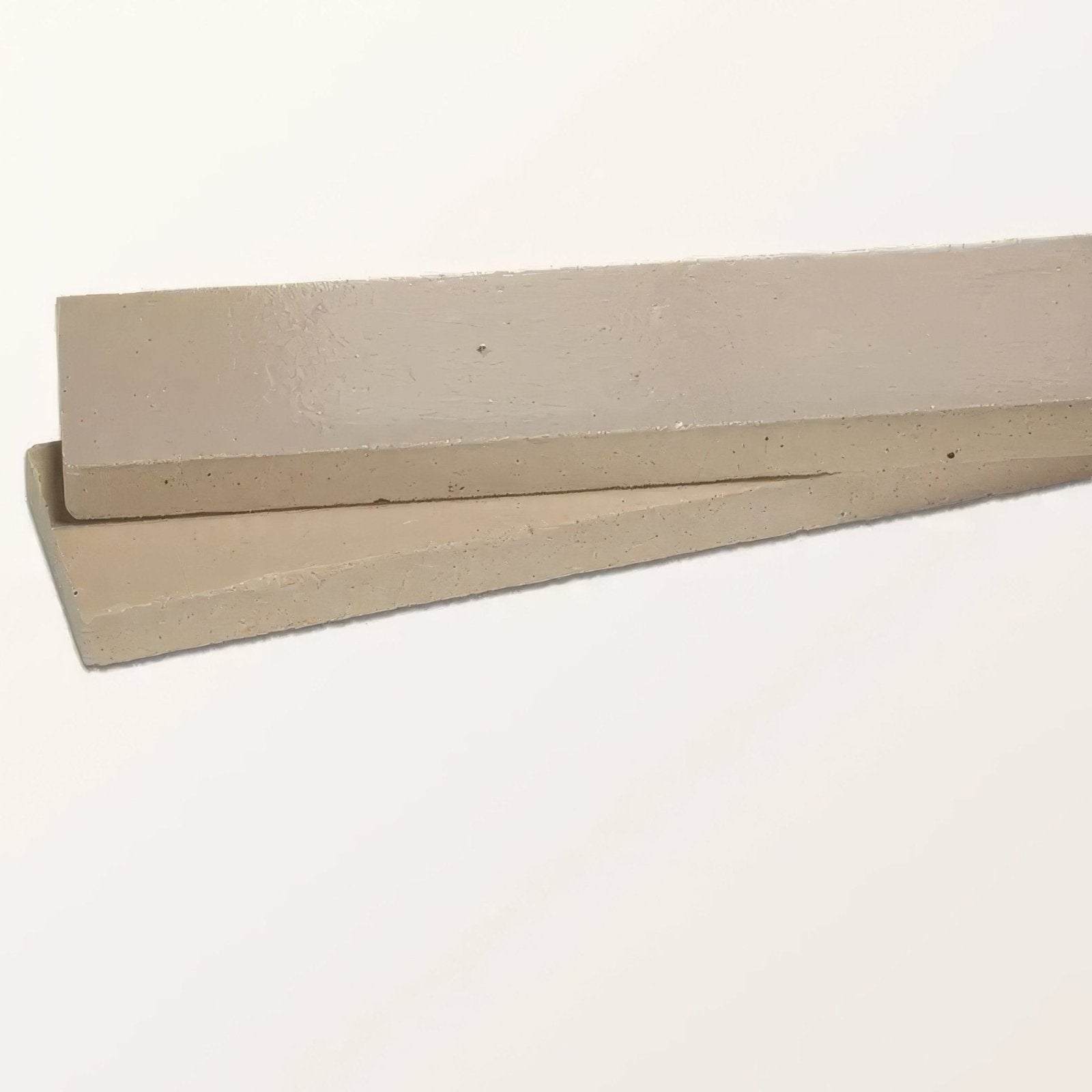 Beige rectangular stone glaze ceramic mink gloss brick tiles with a smooth slightly textured surface