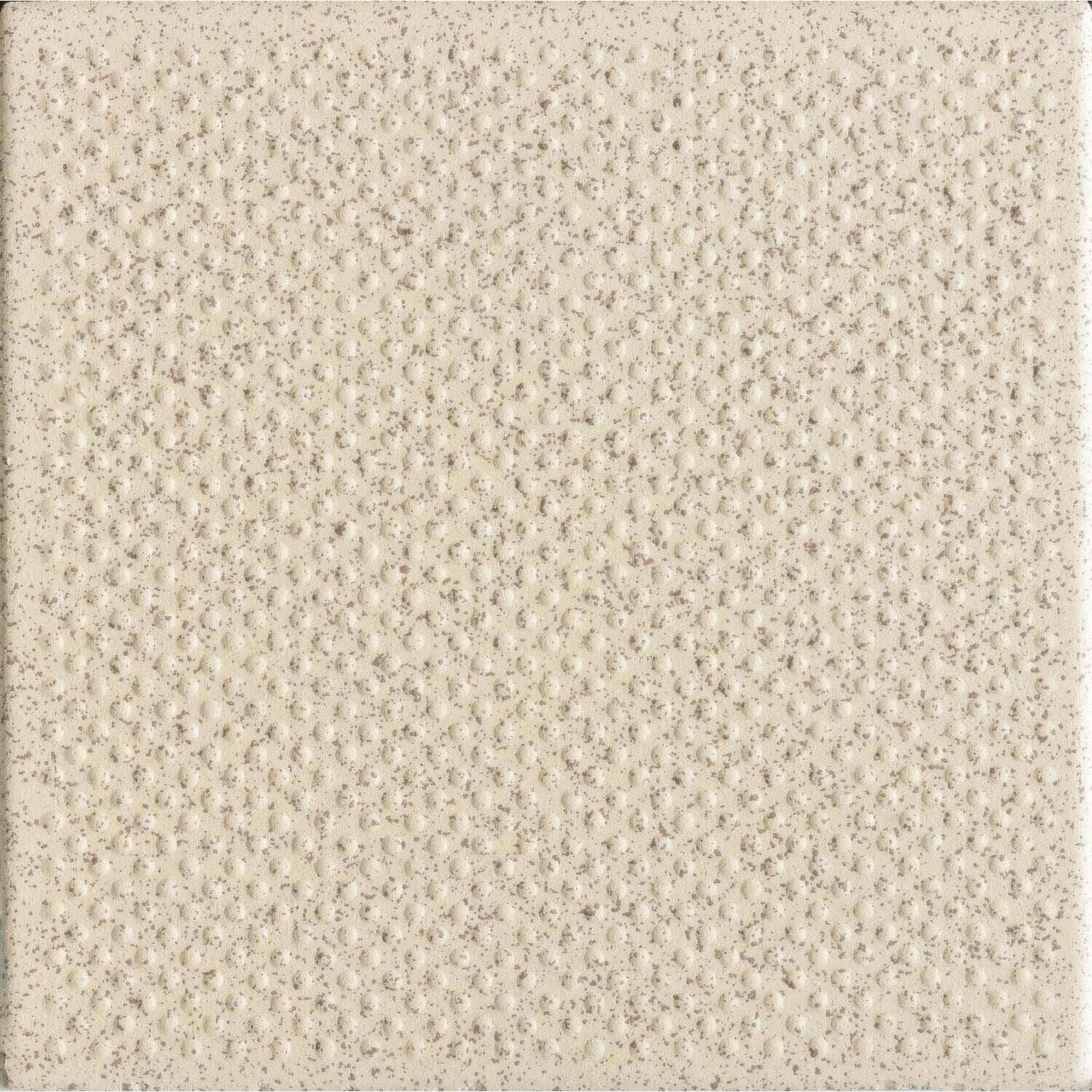 Beige stone pinhead quarry tile 148x148x9mm with speckled granular textured surface for flooring and walls