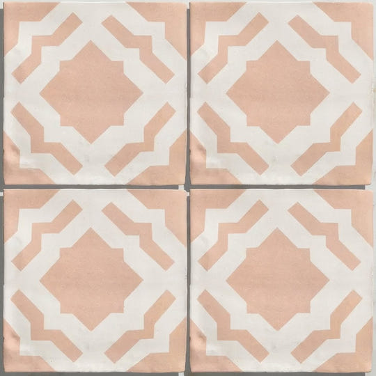 Studio Cassius Pink Ceramic Wall Tile 13x13cm - alternate view