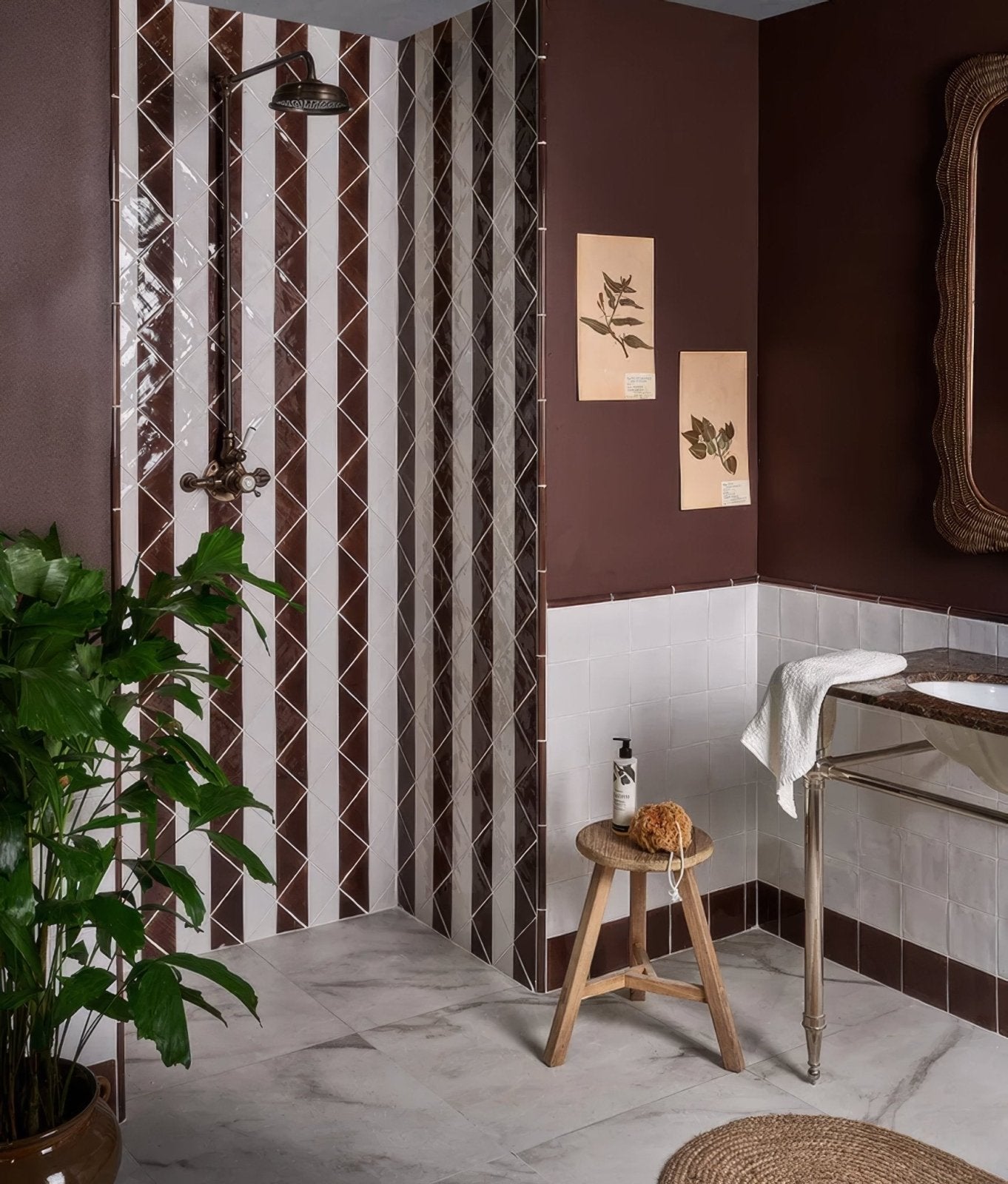 Studio Jamboree Handpainted Ceramic Chocolate Beading