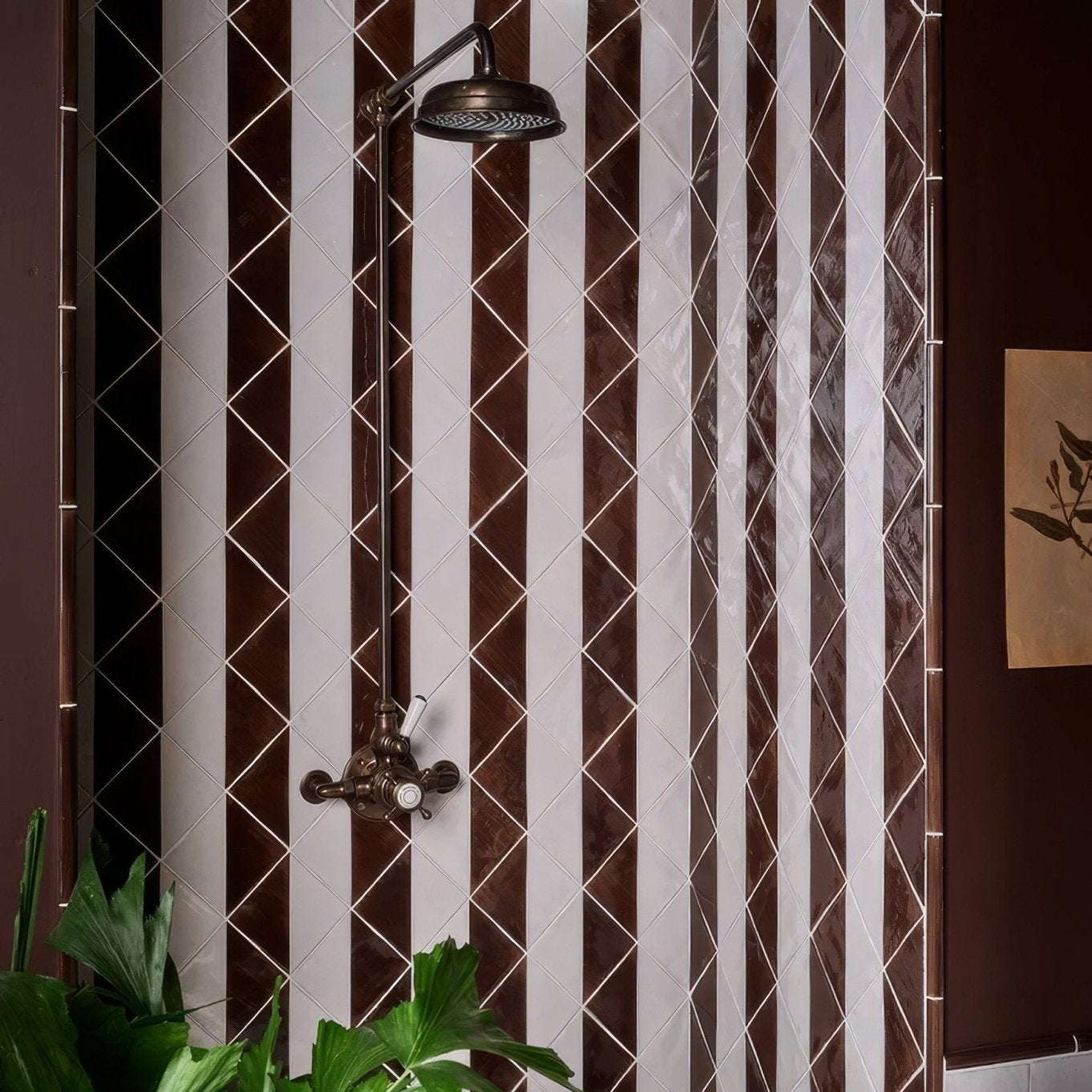 Studio Jamboree Handpainted Ceramic Chocolate Tri