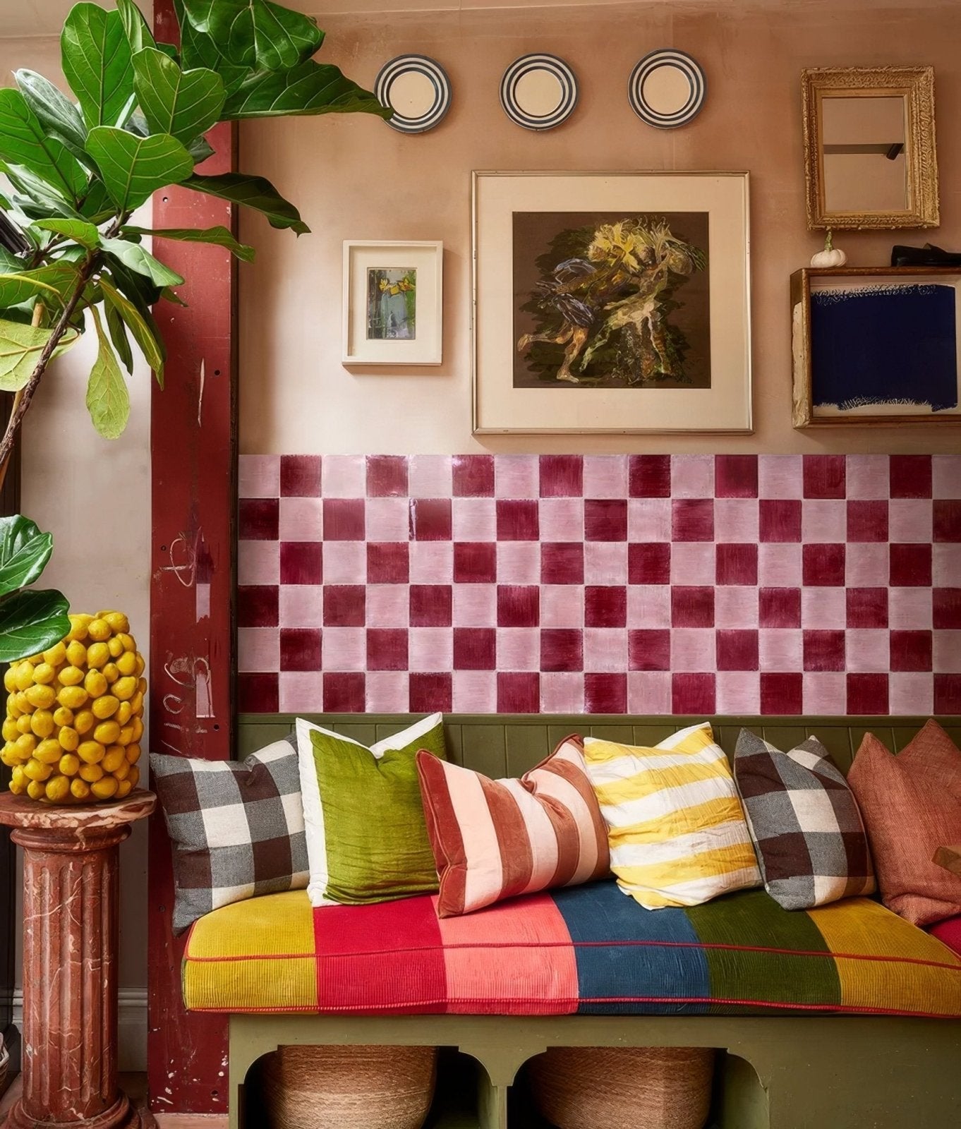 Studio Jamboree Handpainted Ceramic Coral Field