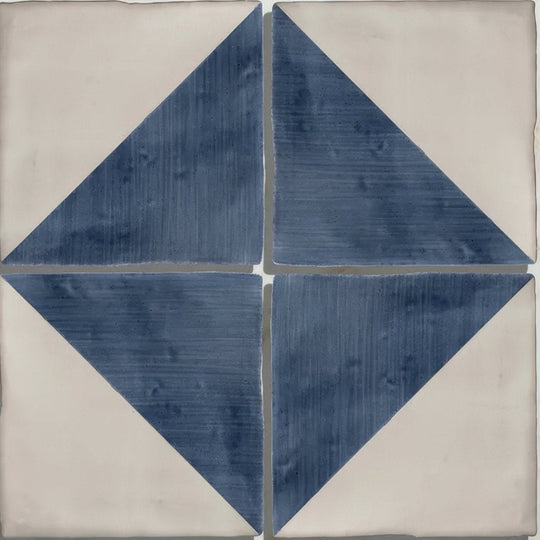 Studio Jamboree Handpainted Ceramic Denim Tri - alternate view
